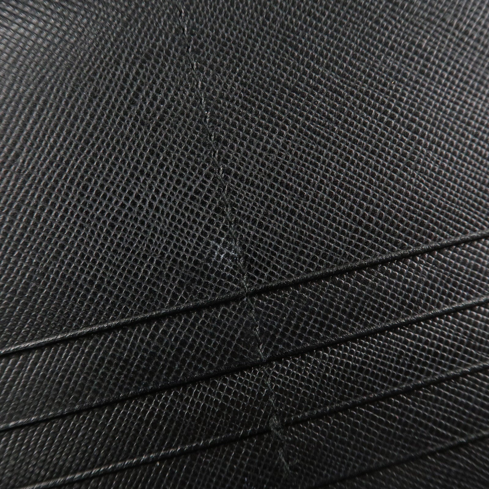 PRADA Nylon Leather Round Zippy Long Wallet Black M822 Used