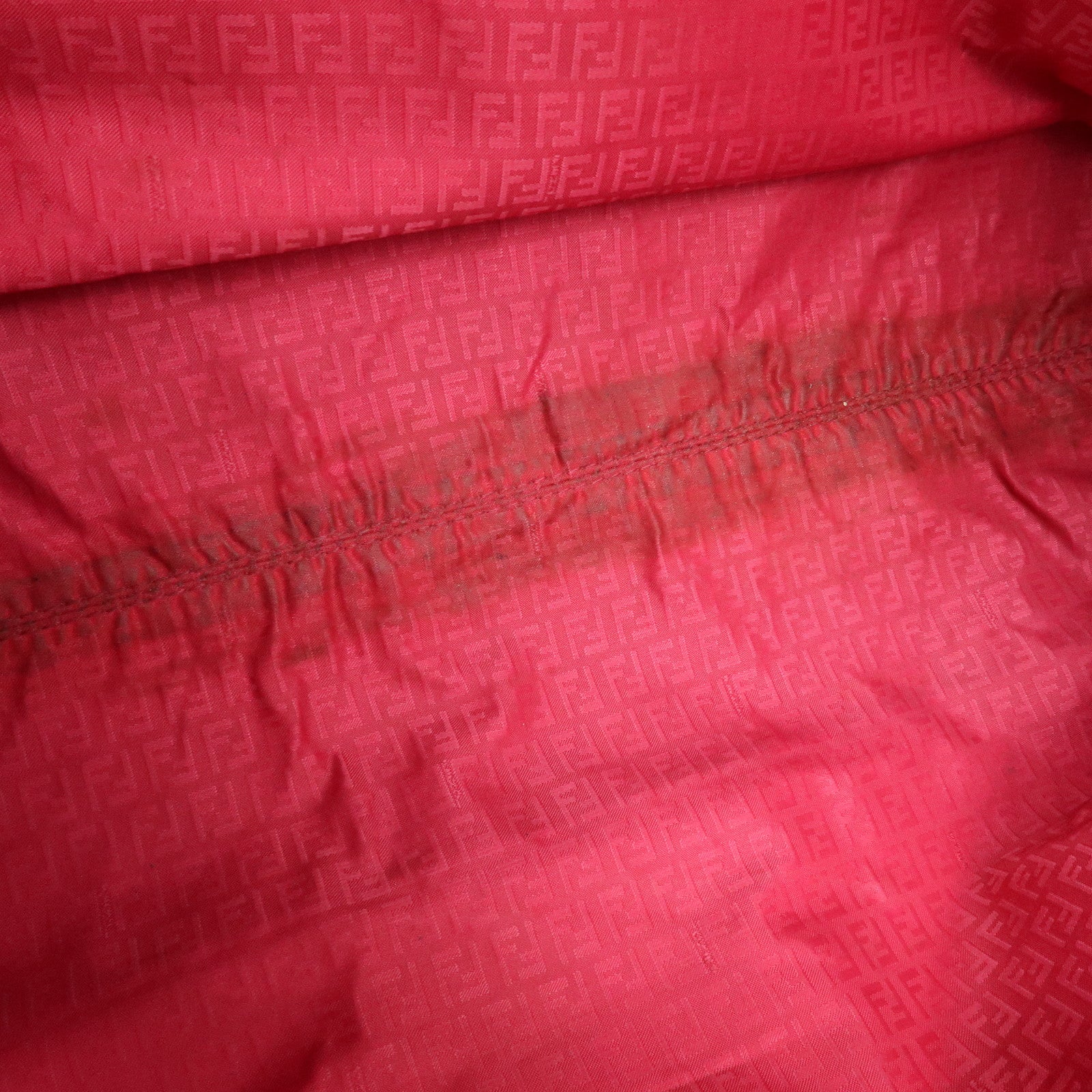 FENDI Zucca PVC Leather Tote Shoulder Bag Multicolor Black 8BH185