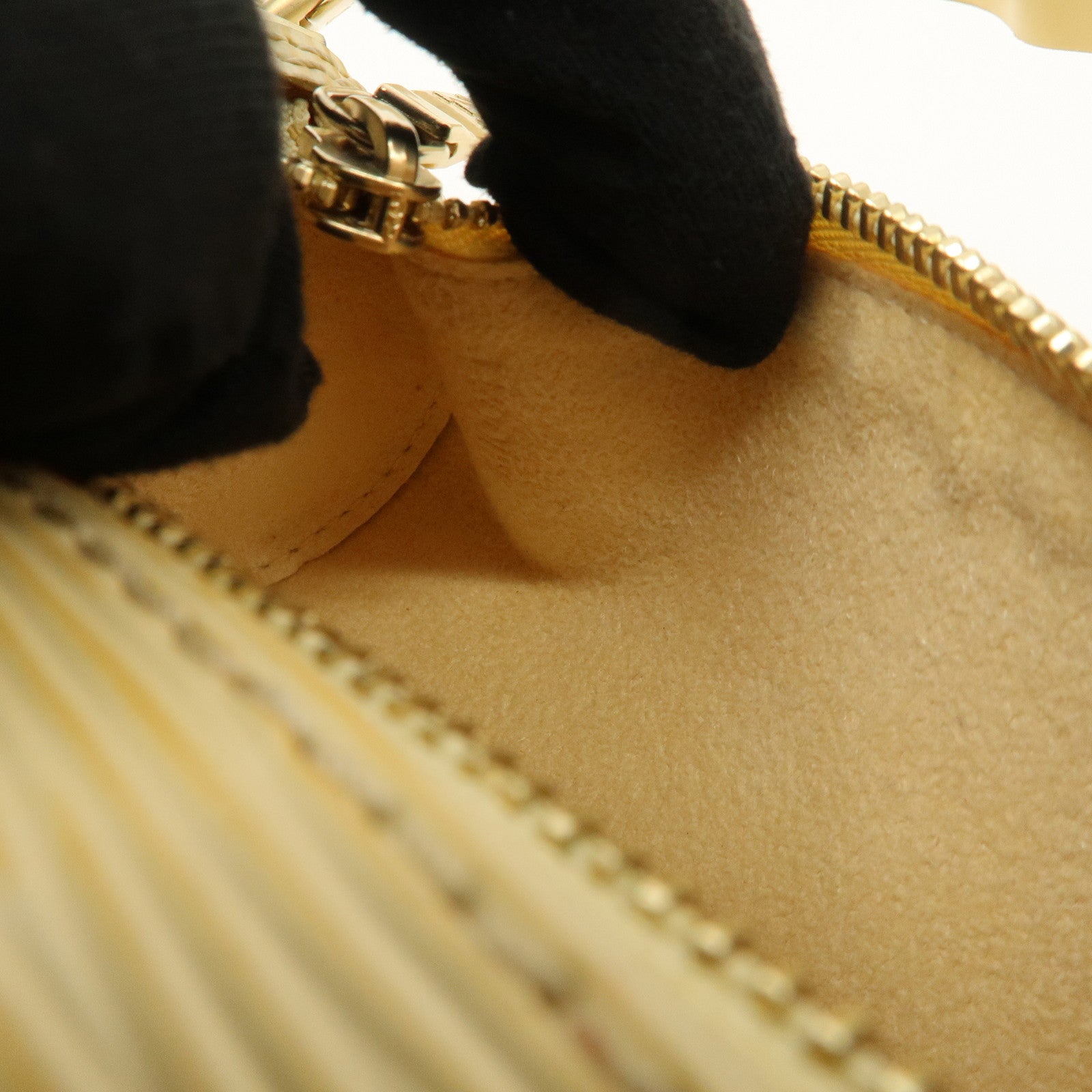 Louis Vuitton Epi Set of 2 Mini Pouch For Soufflo Bag Ivory Blue Used