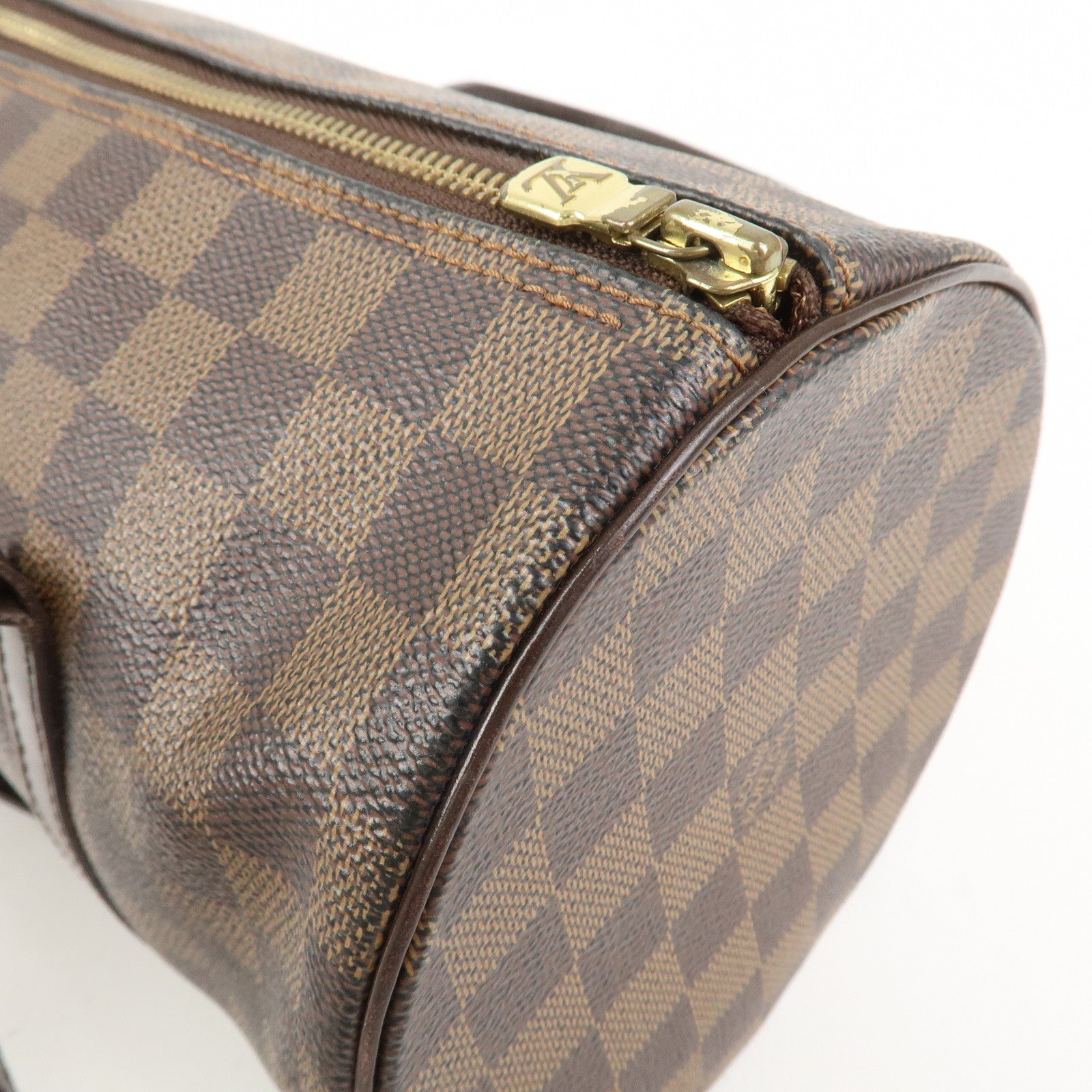 Louis Vuitton Damier Ebene Papillon 30 Hand Bag Brown N51303