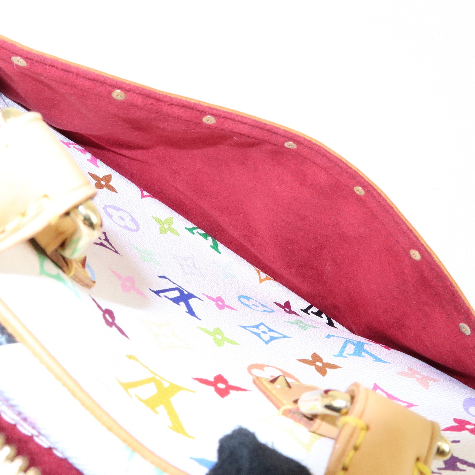 Louis Vuitton Monogram Multicolor Trouville Hand Bag Blanc M92663