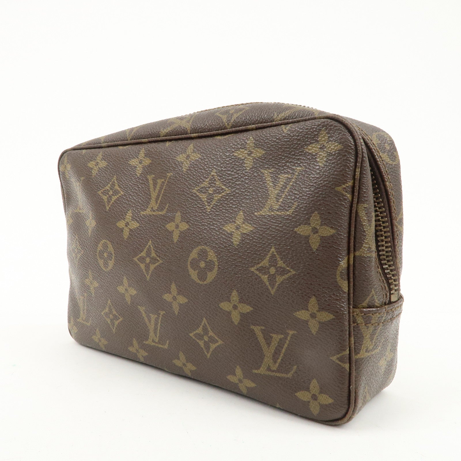 Louis Vuitton Monogram Trousse Toilette 23 Pouch Brown M47524 Used