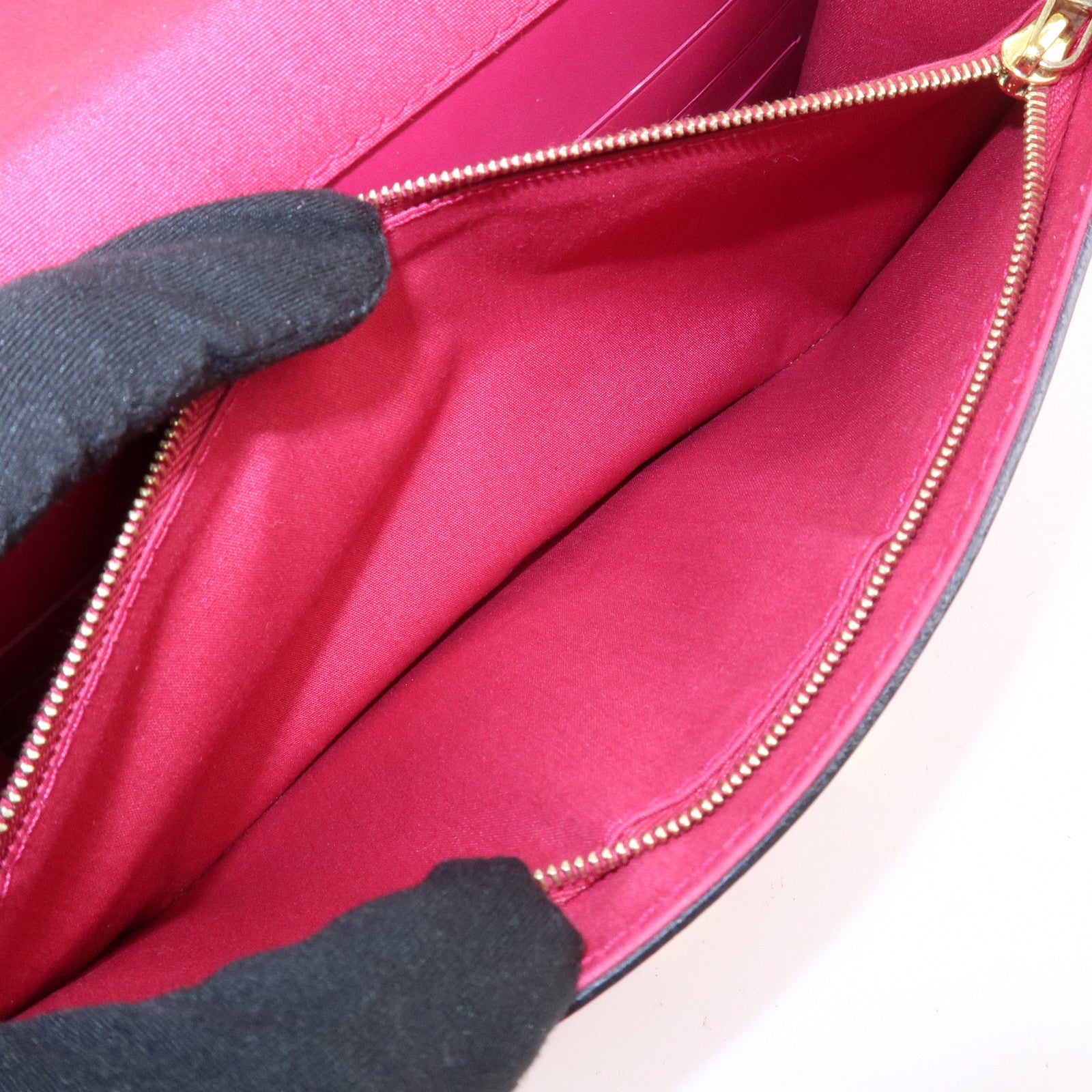 Louis Vuitton Vernis Leather Louise GM Clutch Bag Rose M61317 Used