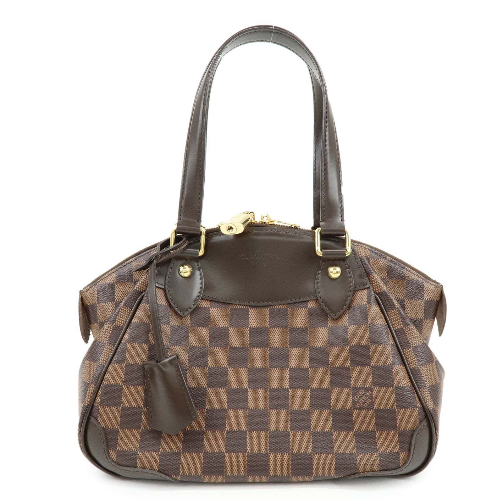 Louis Vuitton Damier Ebene Verona PM Hand Bag Brown