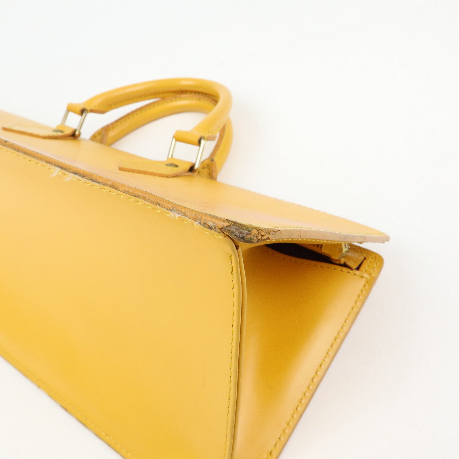 Louis Vuitton Epi Sac Triangle Hand Bag Tassili Yellow M52099