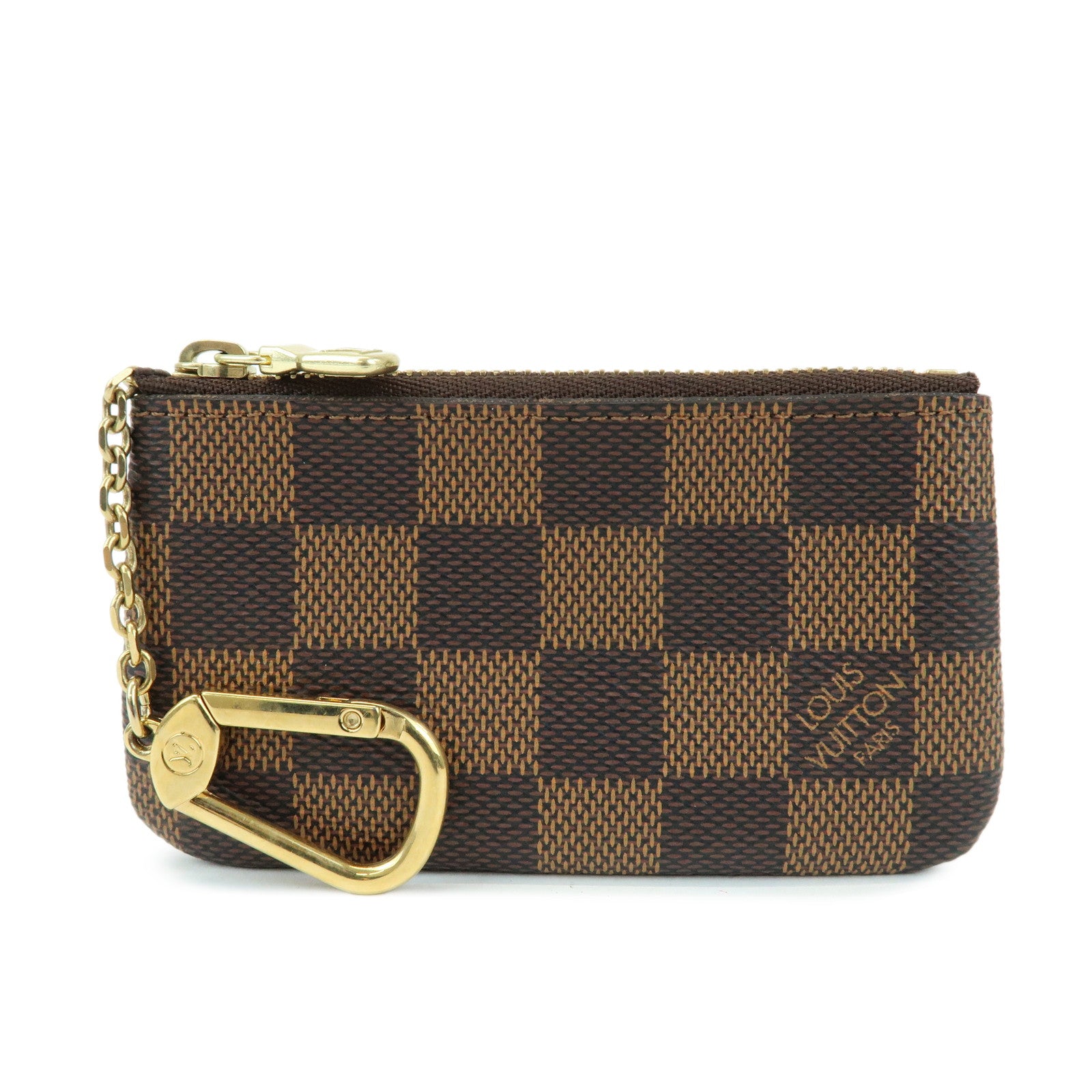 Louis Vuitton Damier Canvas Pochette Cles Damier Ebene N62658