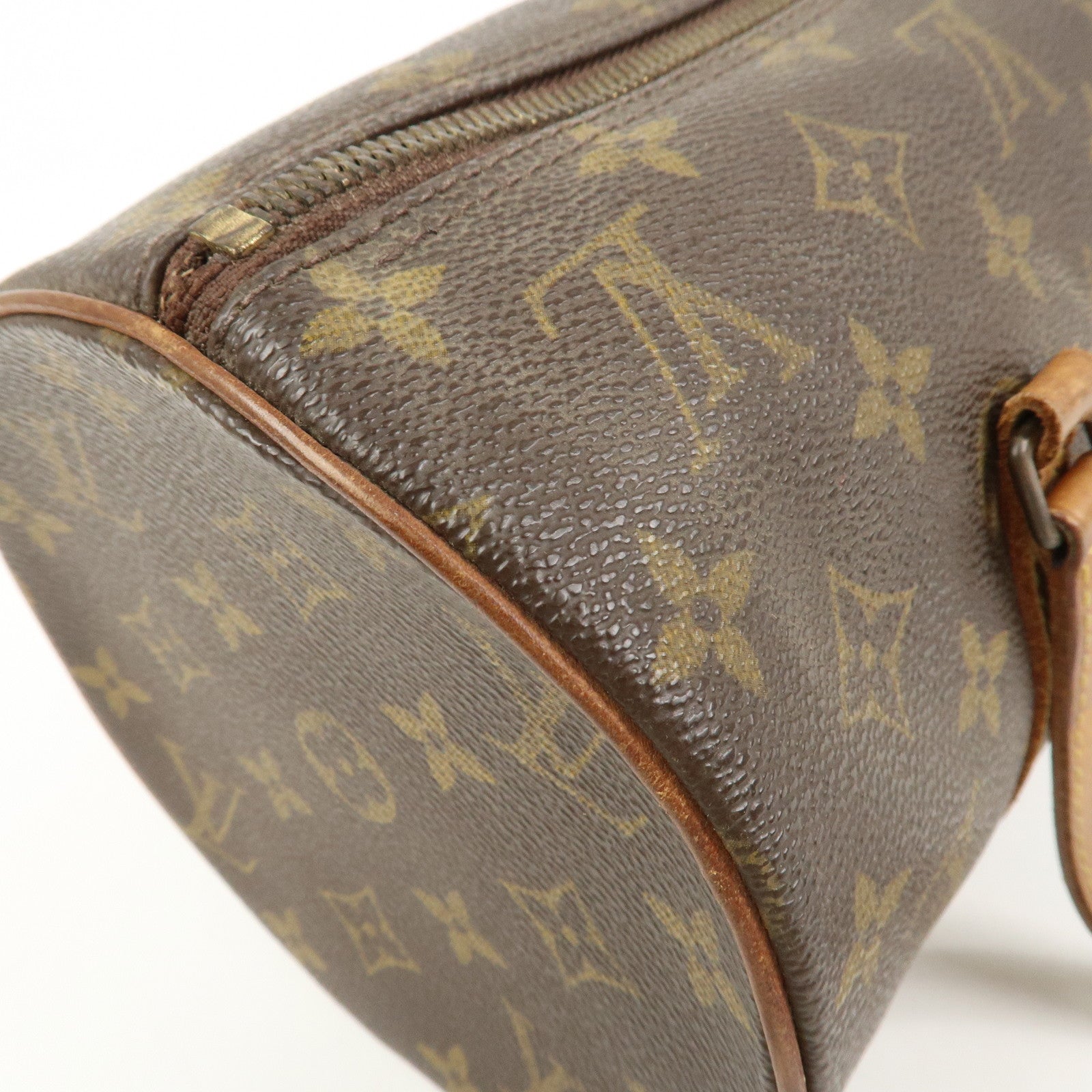 Louis Vuitton Monogram Papillon 30 Hand Bag Brown M51385