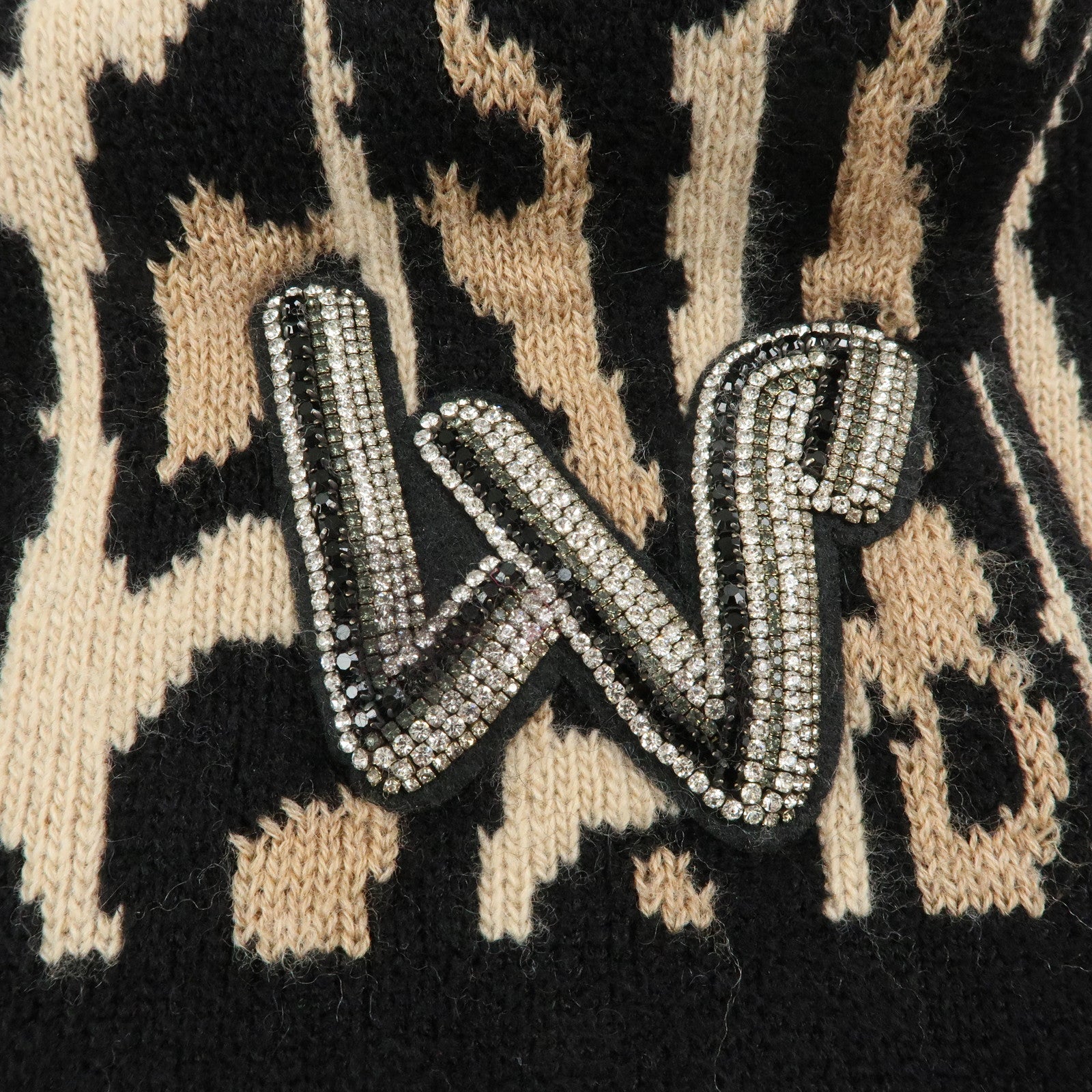 Louis Vuitton Écharpe Léogram Wool Rayon Cashmere Scarf Leoard