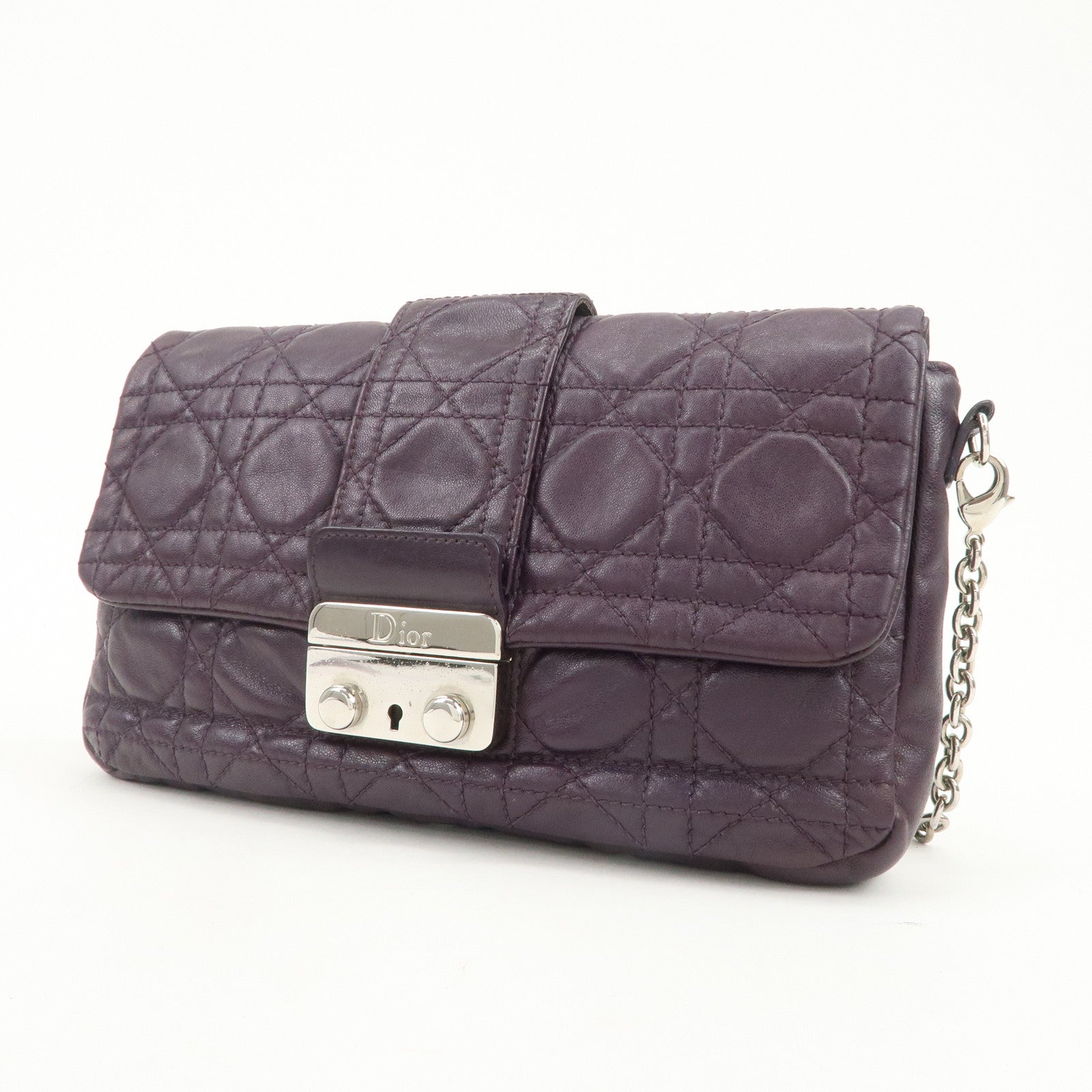 Christian Dior Cannage Shoulder Bag Crossbody Bag 007-LU-0130