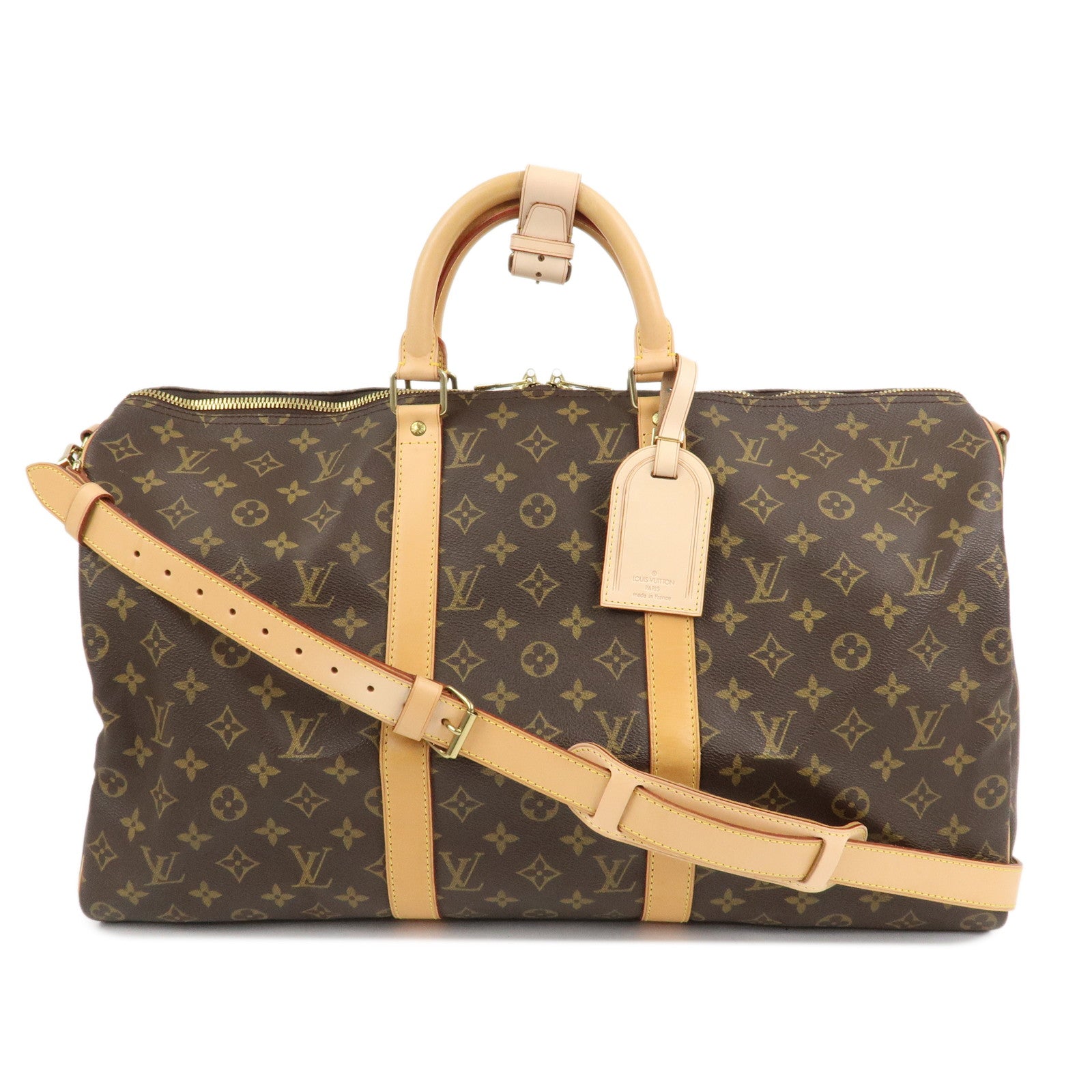 Louis Vuitton Monogram Keep All 50 Bandouliere Boston Bag M41416