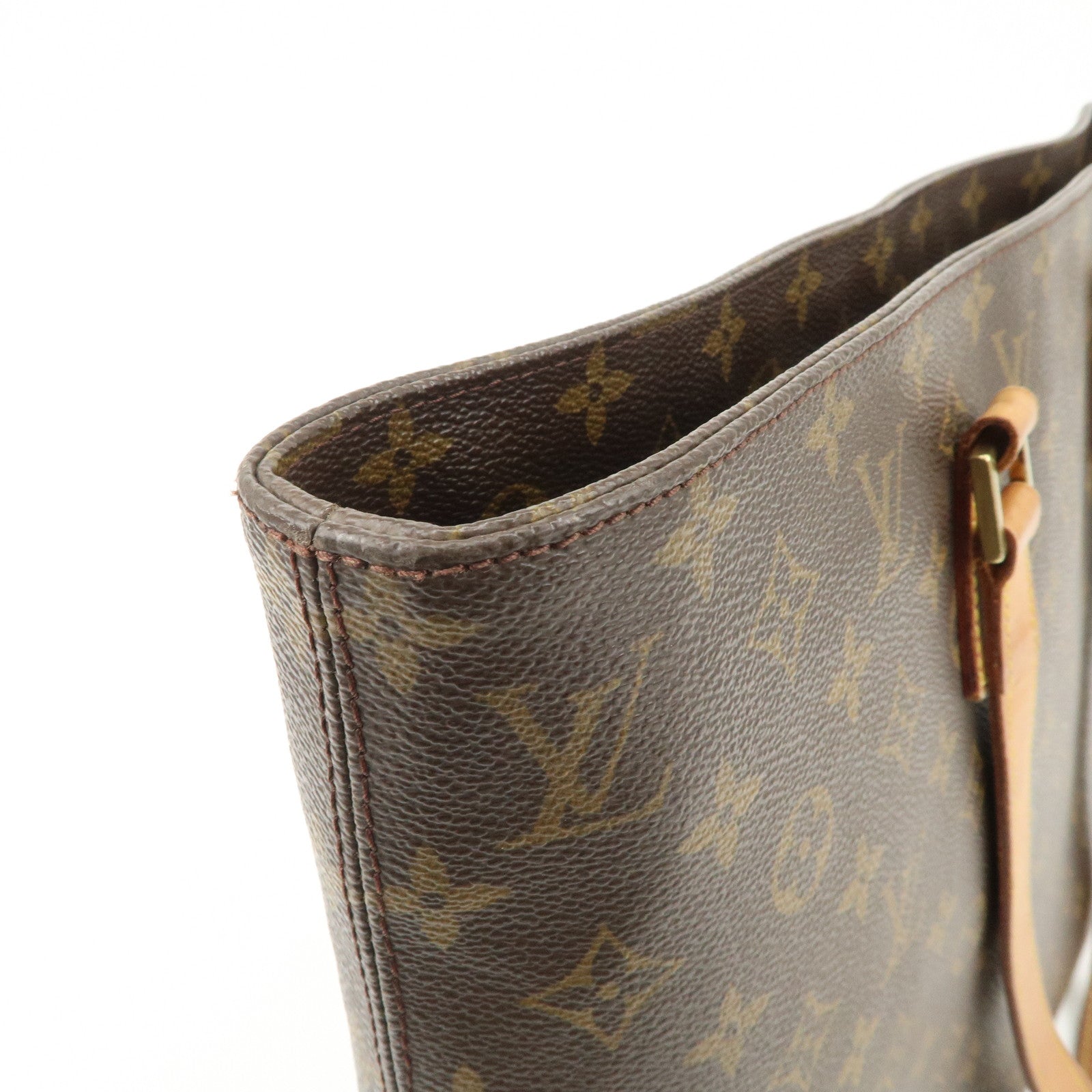 Louis Vuitton Monogram Luco Tote Bag Hand Bag Brown M51155 Used