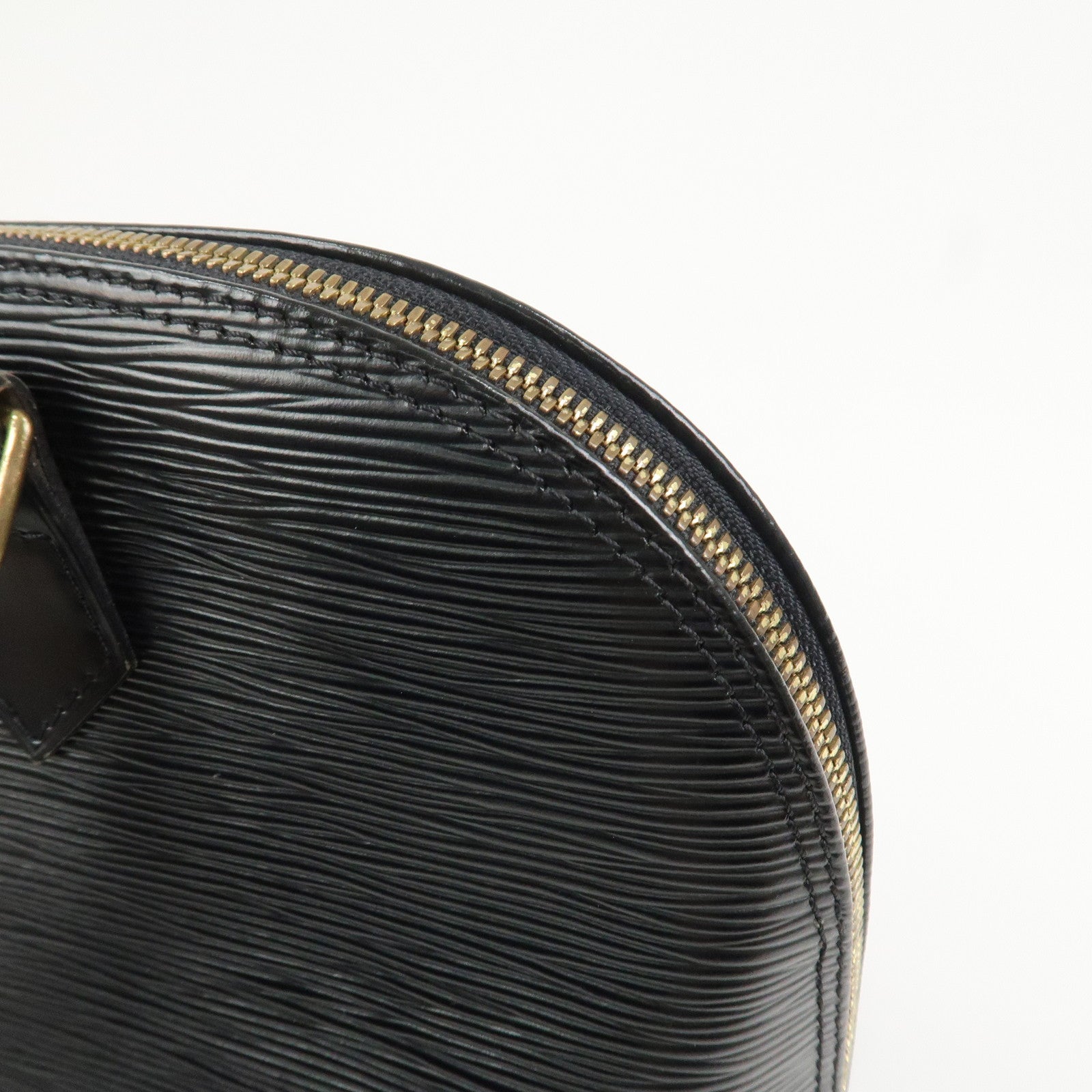 Louis Vuitton Epi Leather Alma MM Hand Bag Noir Black M52142