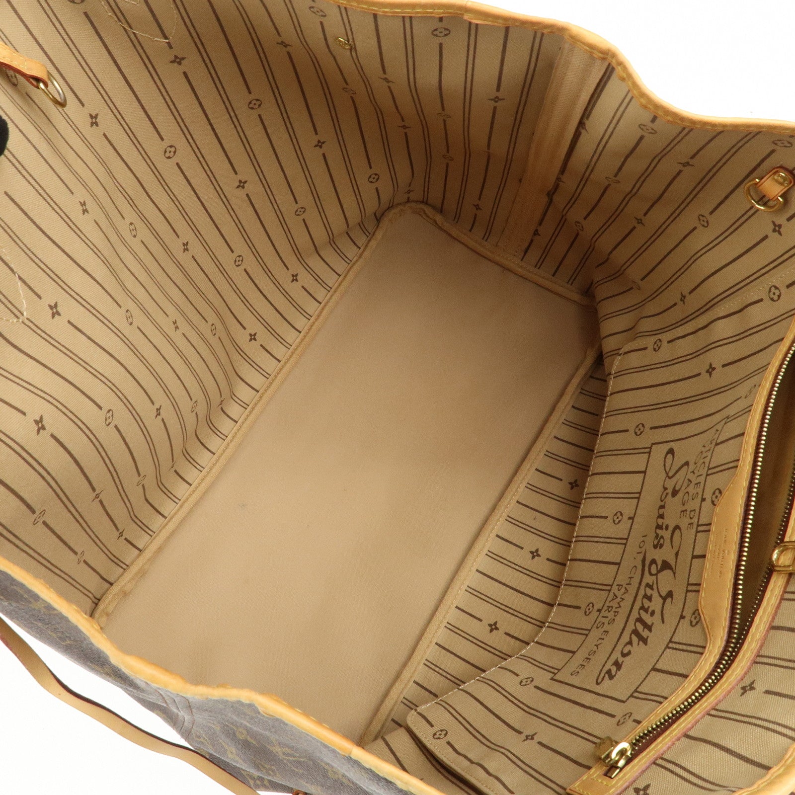 Louis Vuitton Monogram Neverfull GM Tote Bag Brown M40157