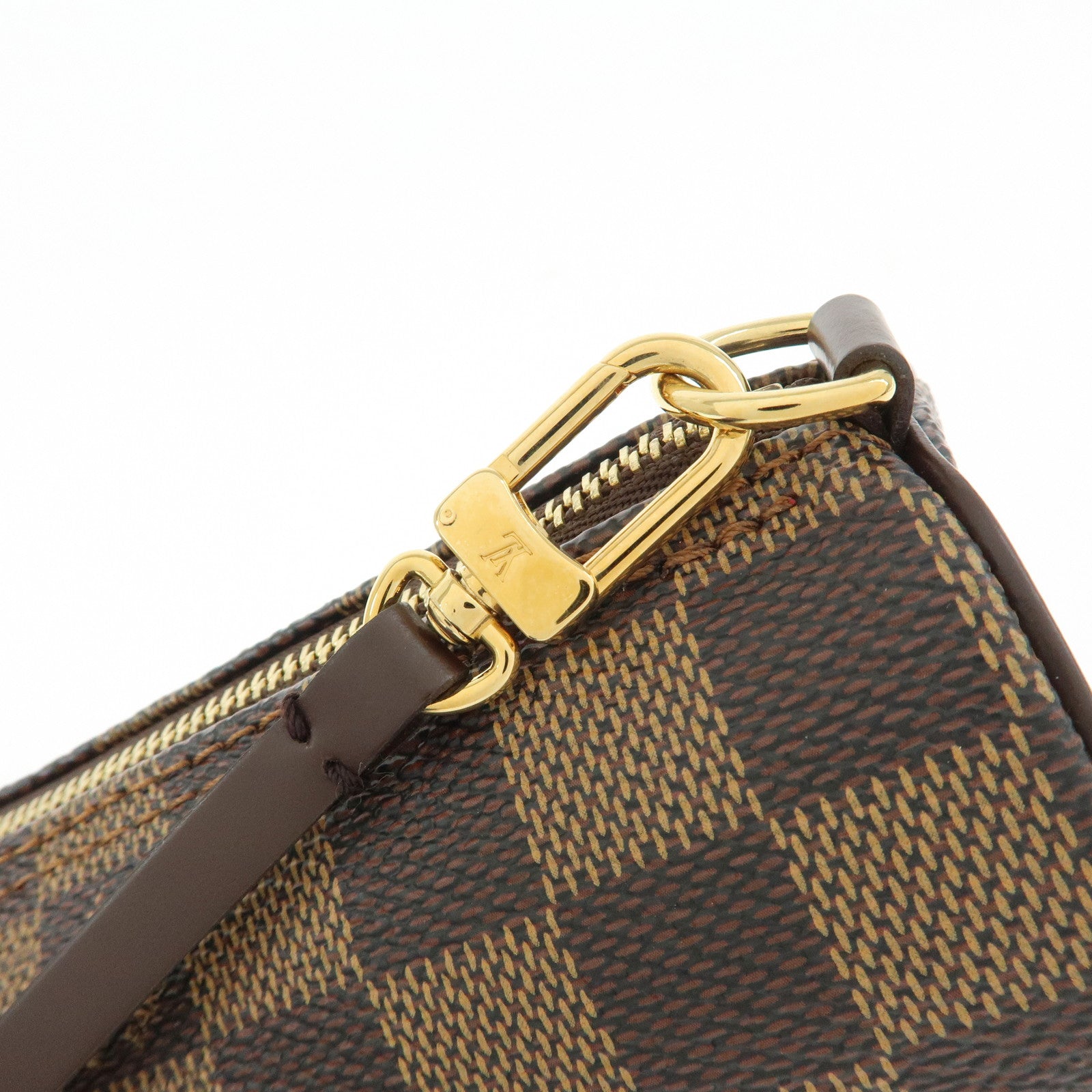 Louis Vuitton Damier Ebene Mini Pouch for Papillon Bag Brown