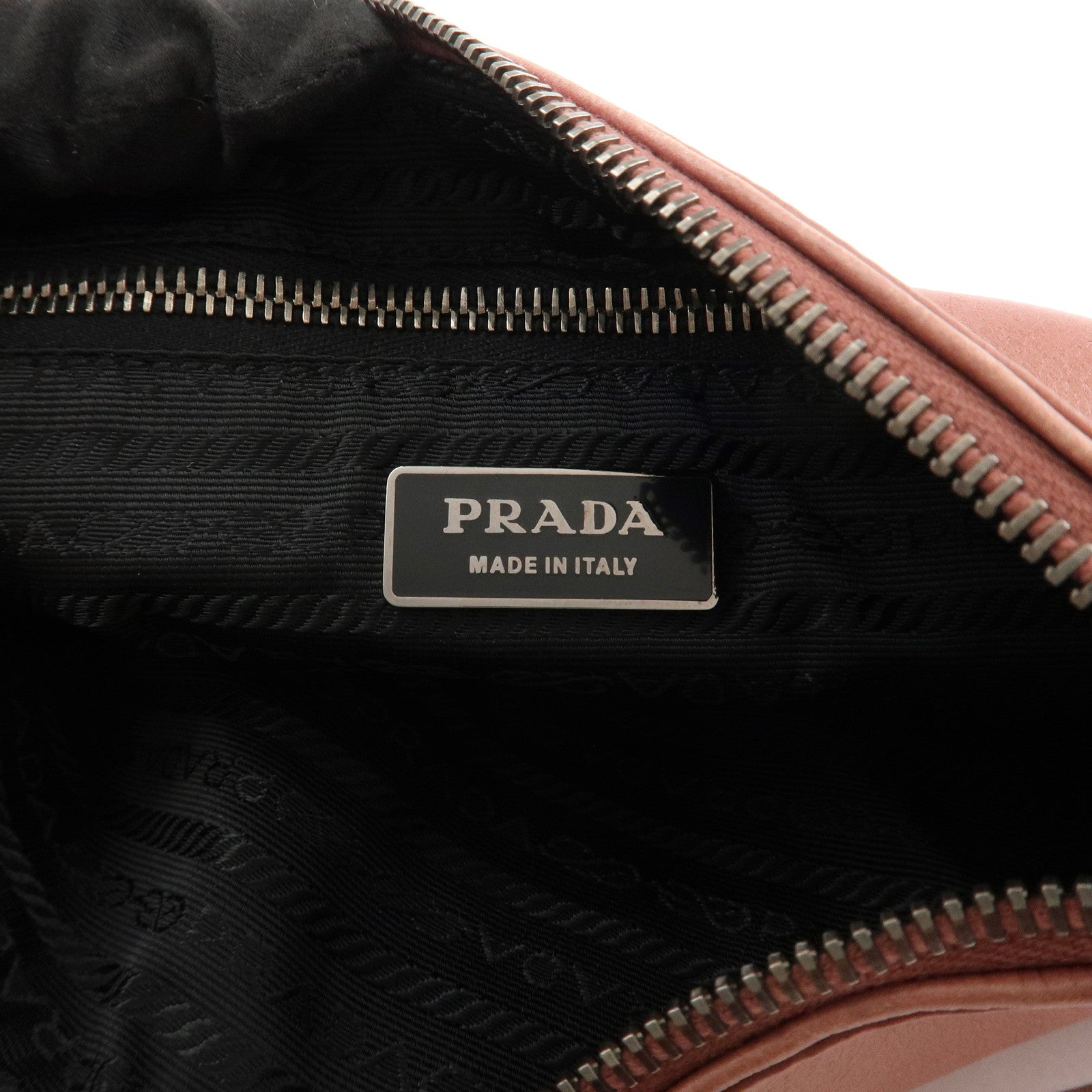 PRADA Leather Shoulder Bag Hand Bag Pink