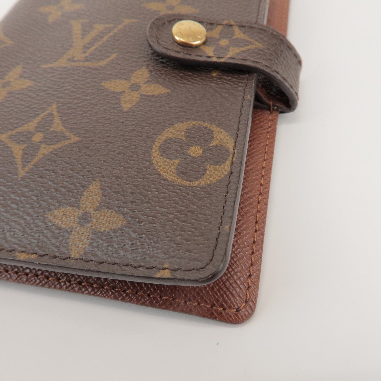 Louis Vuitton Monogram Agenda PM Planner Cover Brown R20005