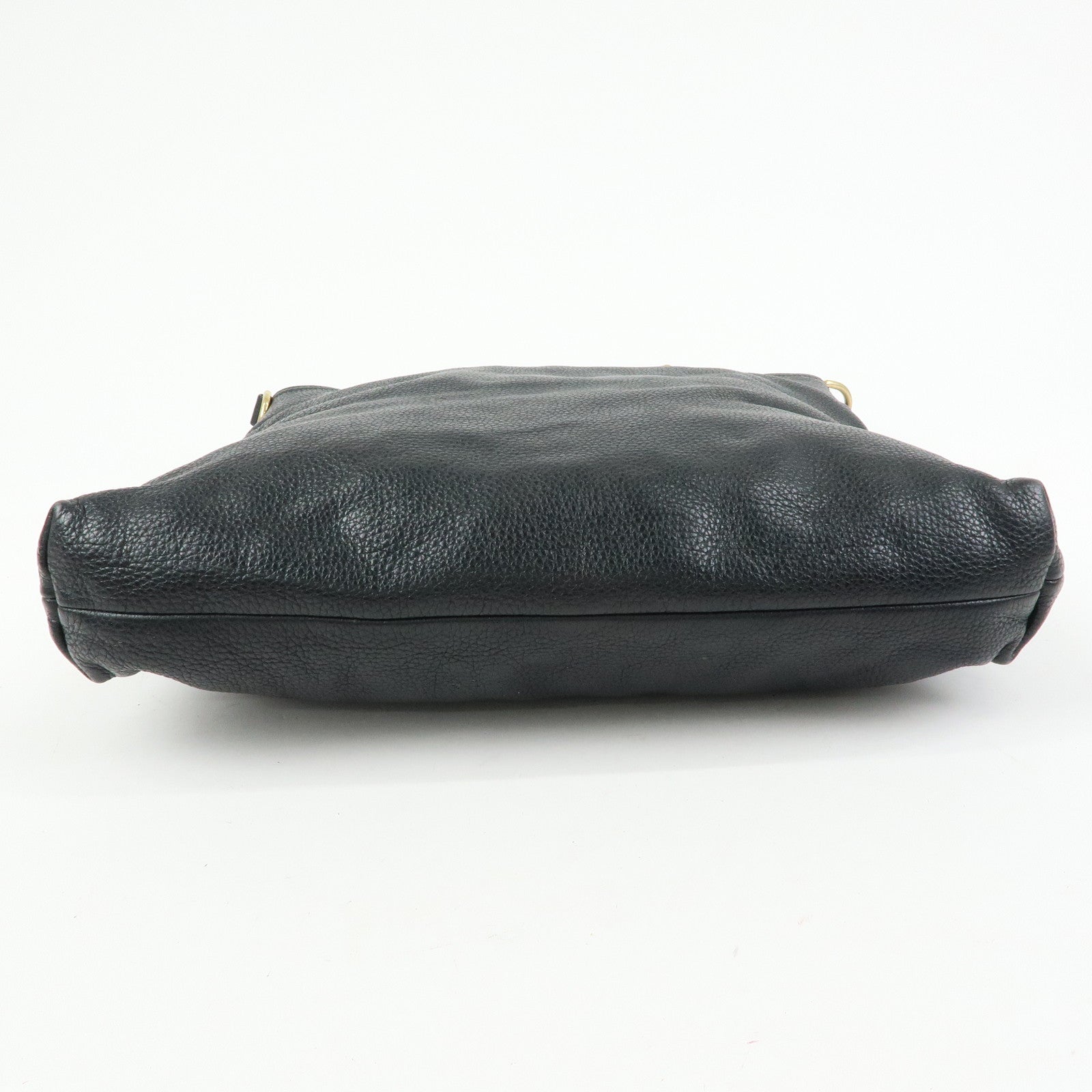 GUCCI Bamboo Shopper Leather 2Way Bag Tote Bag Black 323663