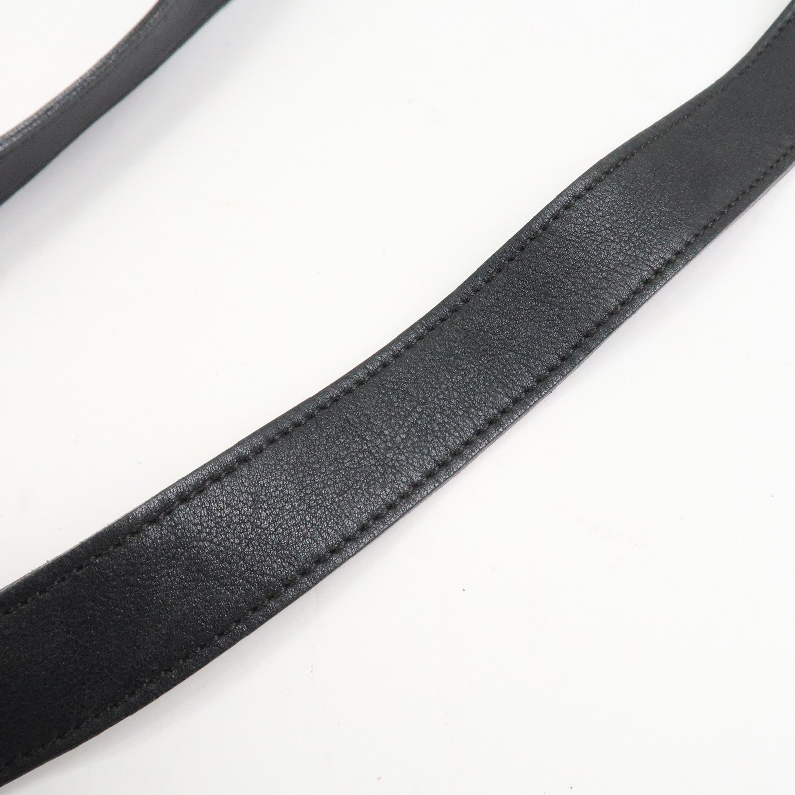 Ferragamo Gancini Logo Canvas Leather Crossbody Shoulder Bag Black