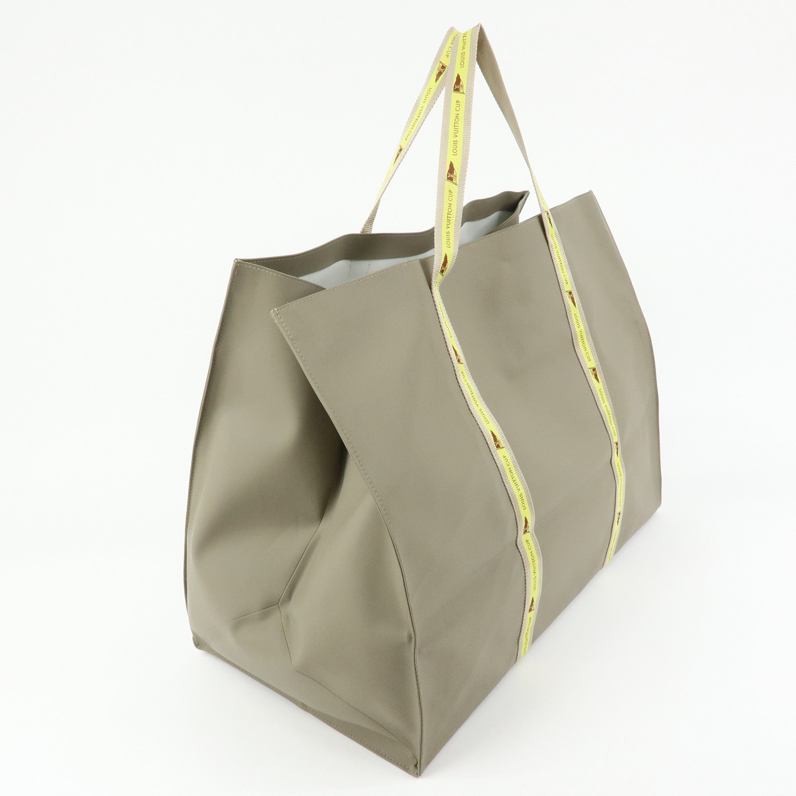Louis Vuitton LV Cup 2003 Limited Nylon Canvas Tote Bag Gray D60181