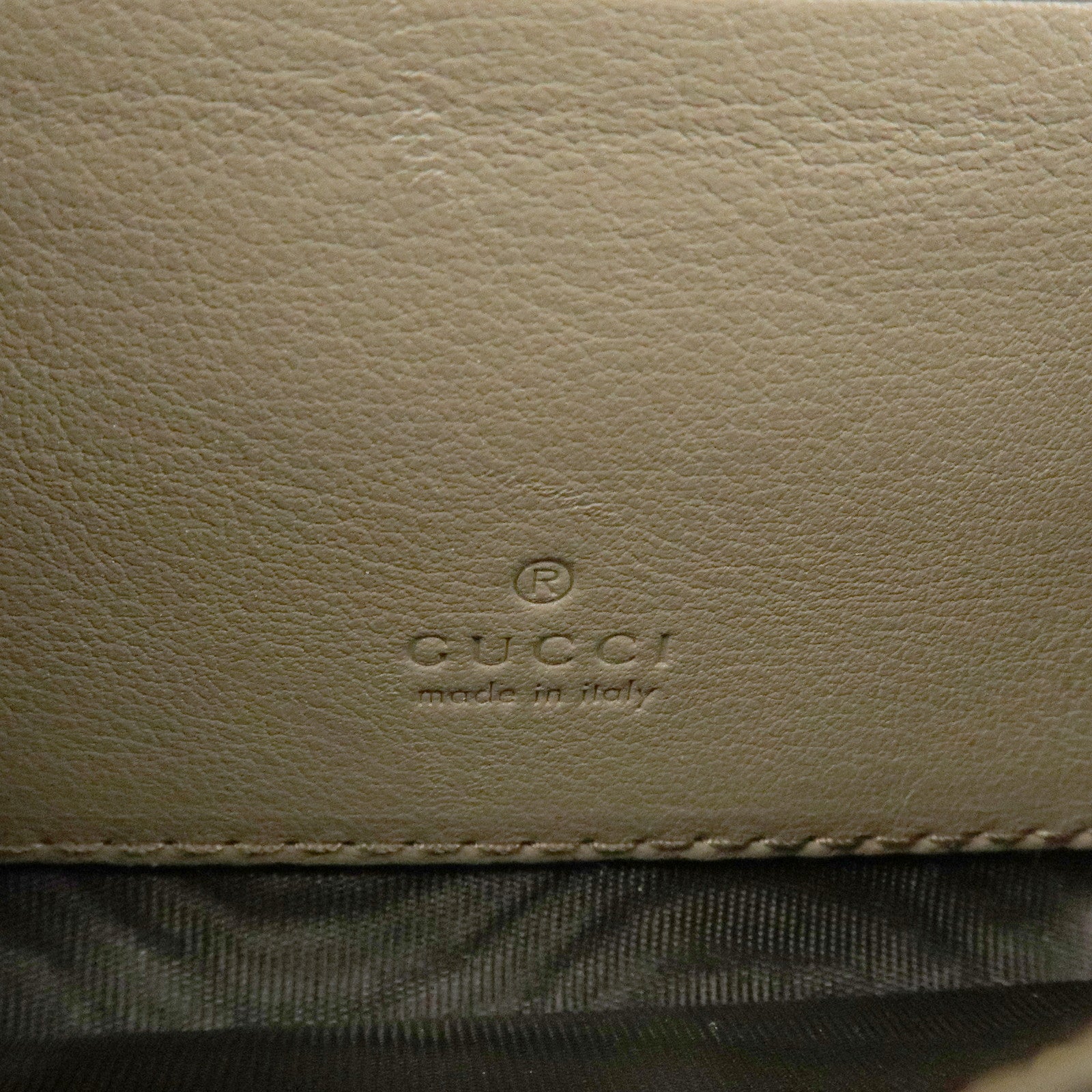 GUCCI Dionysus GG Supreme Mini Wallet Coin Case Beige 696804 Used