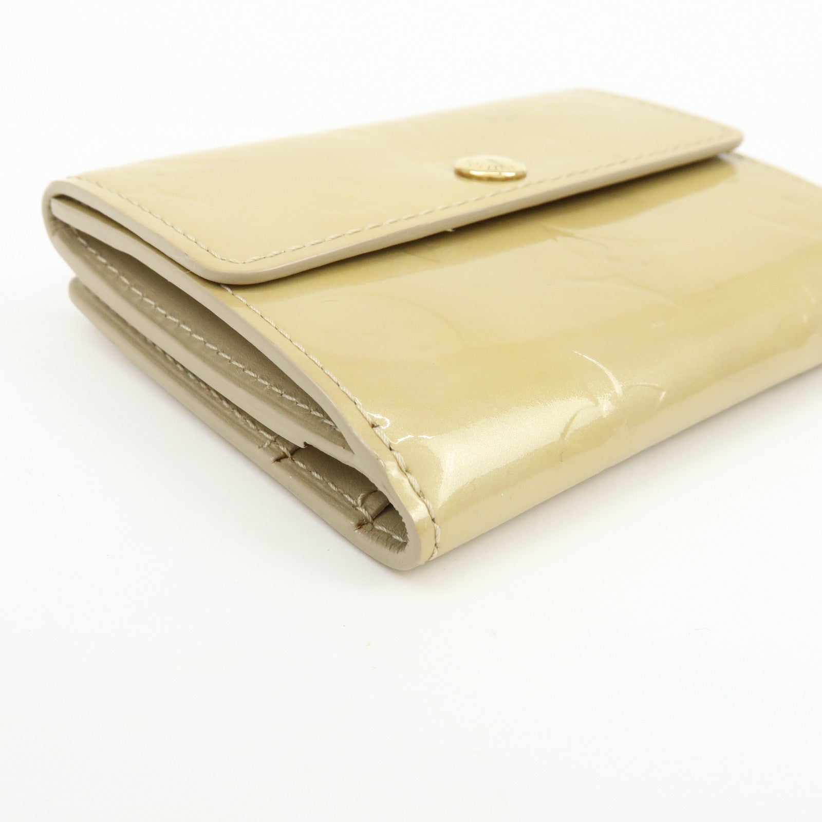 Louis Vuitton Monogram Vernis Leather Ludlow Wallet Beige M91160