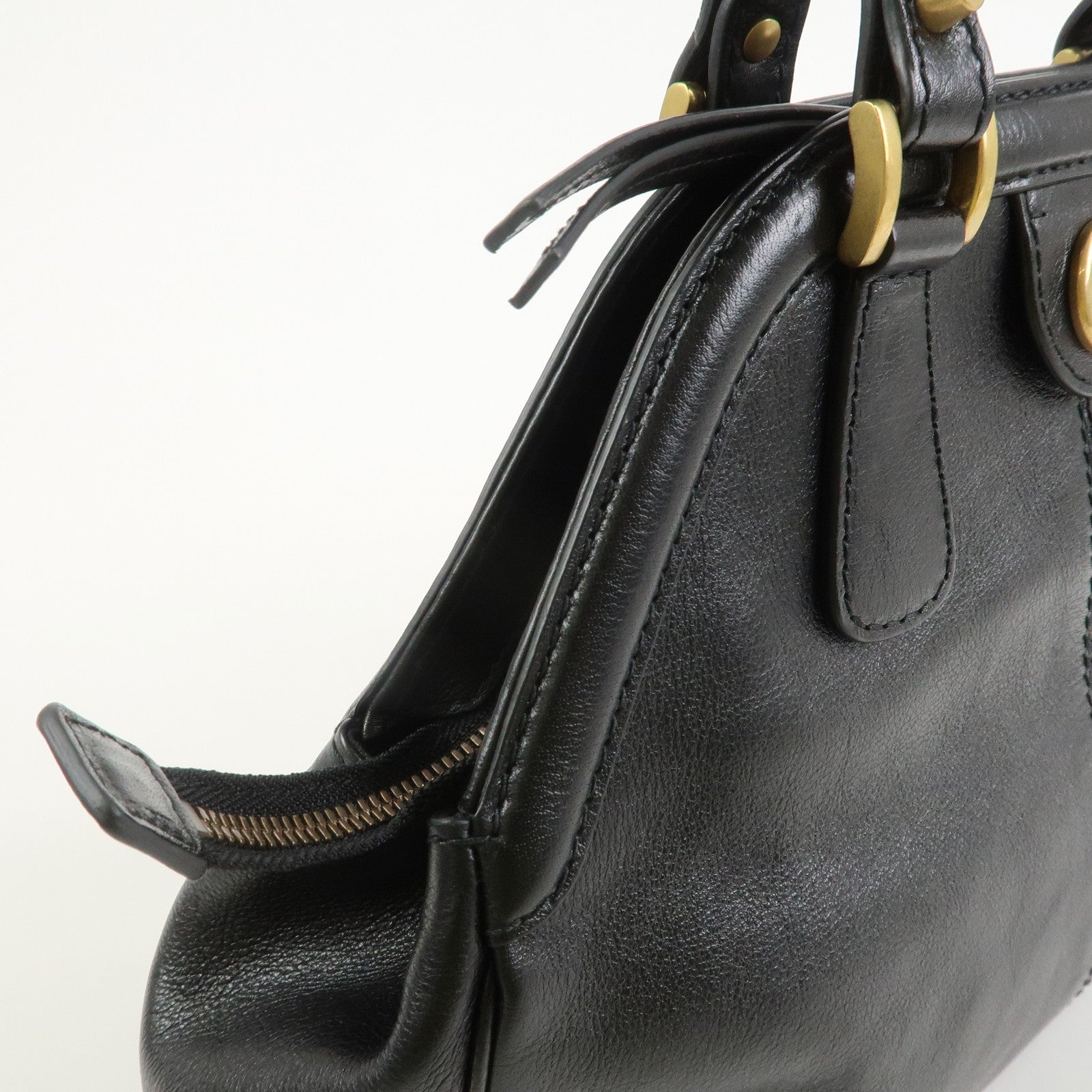 GUCCI GG Marmont Leather 2Way Shoulder Bag Hand Bag Black 516459