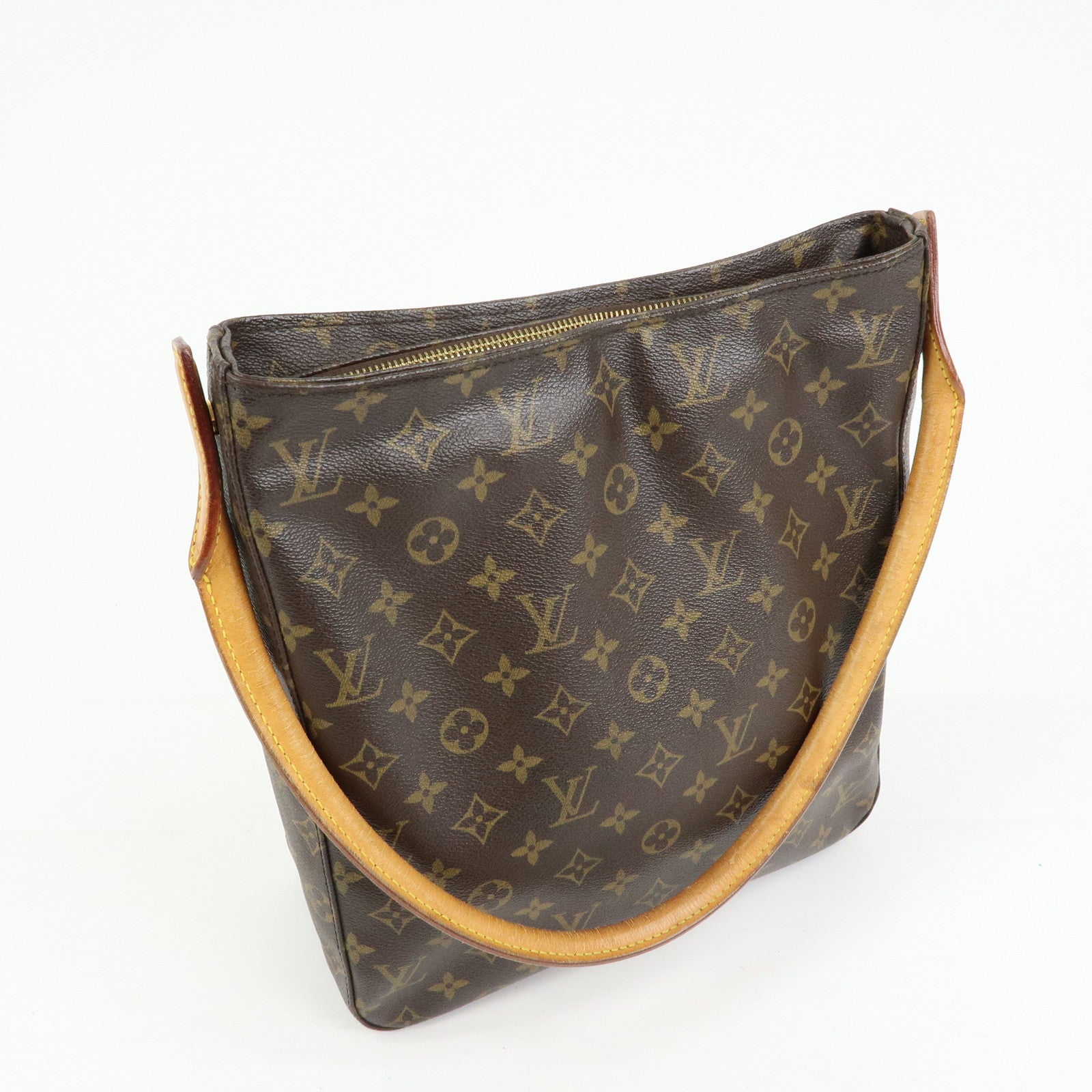 Louis Vuitton Monogram Looping GM Shoulder Bag Brown M51145