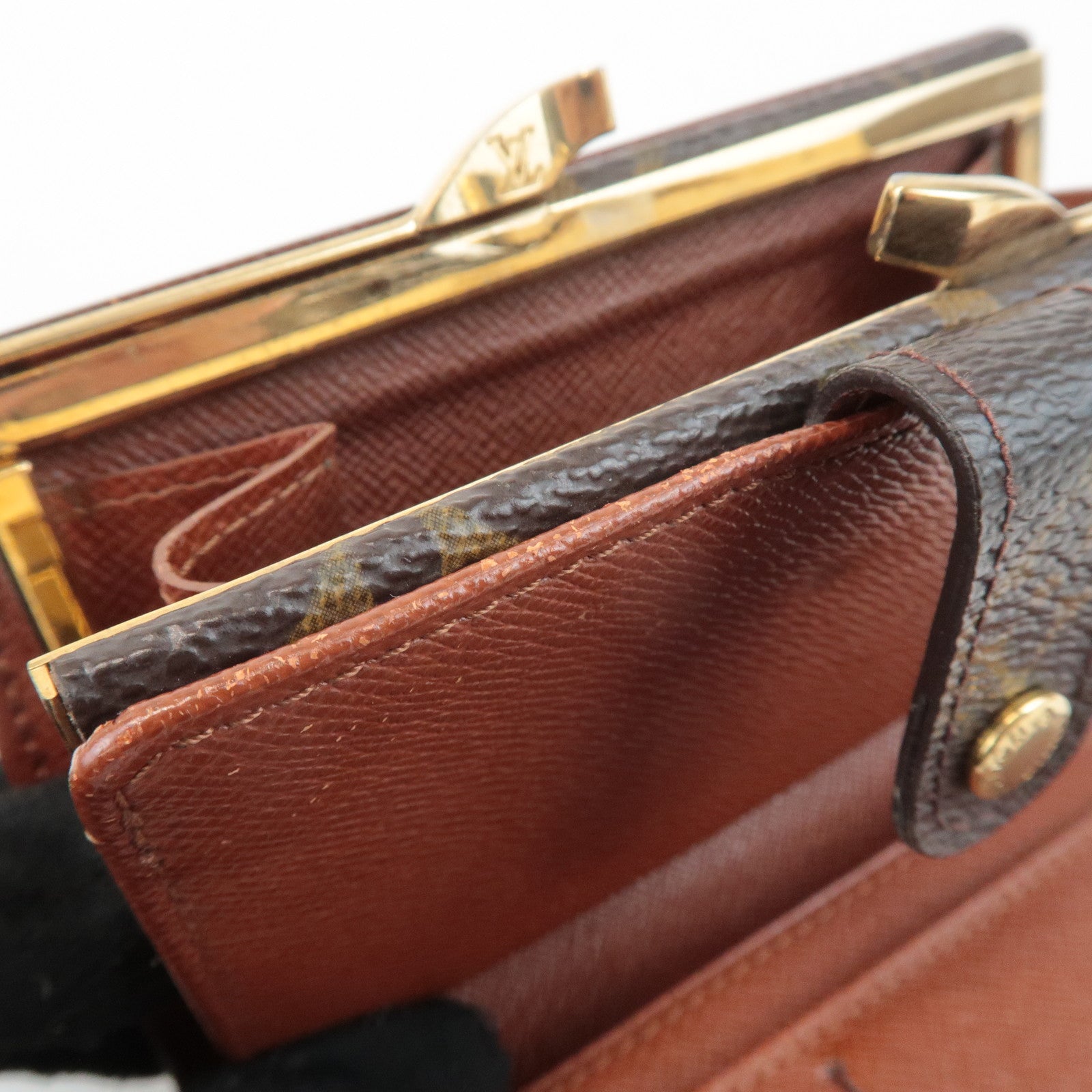 Louis Vuitton Monogram Porte Monnaie Billets Viennois Wallet M61663 Used