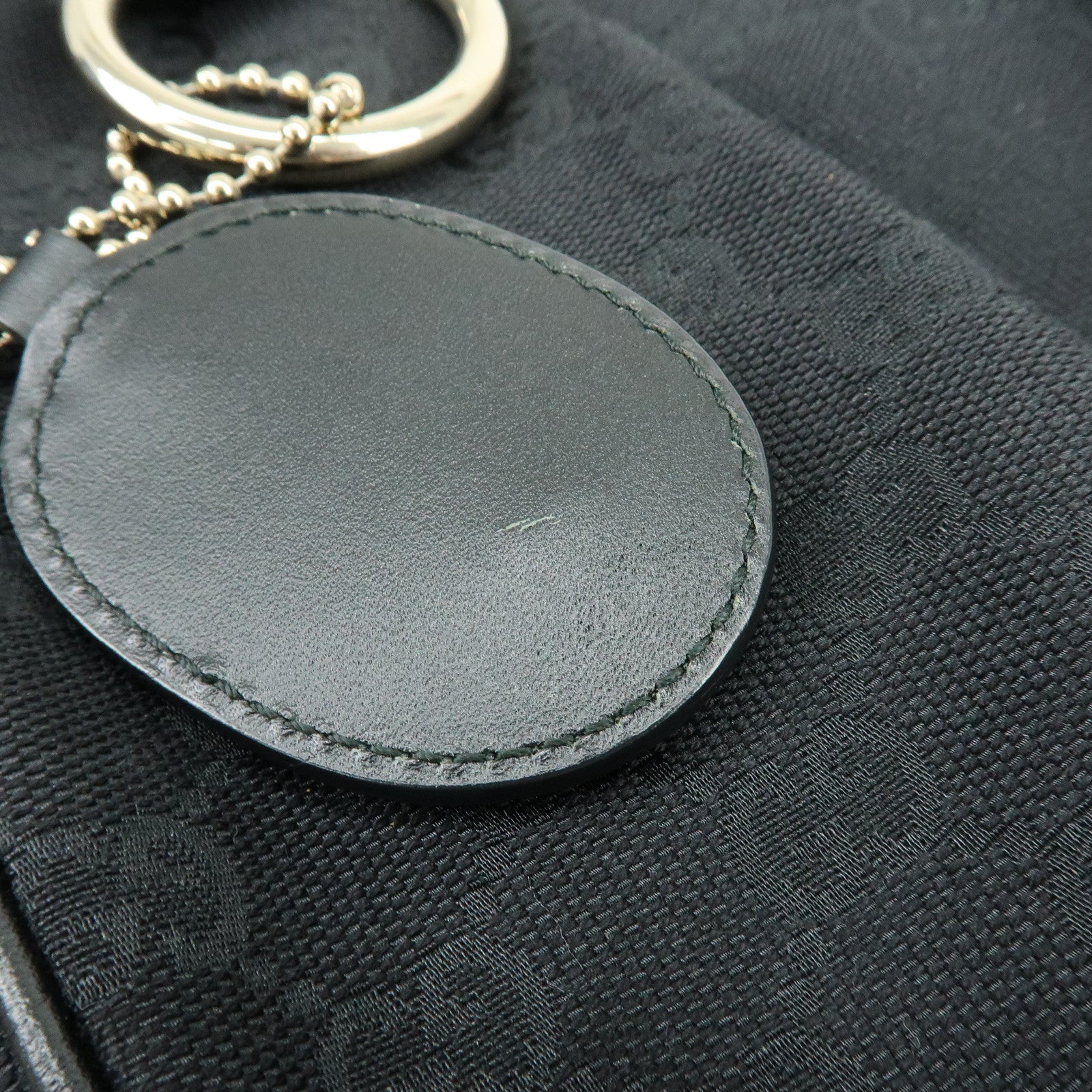 GUCCI Sukey GG Canvas Leather Shoulder Bag Black 232955