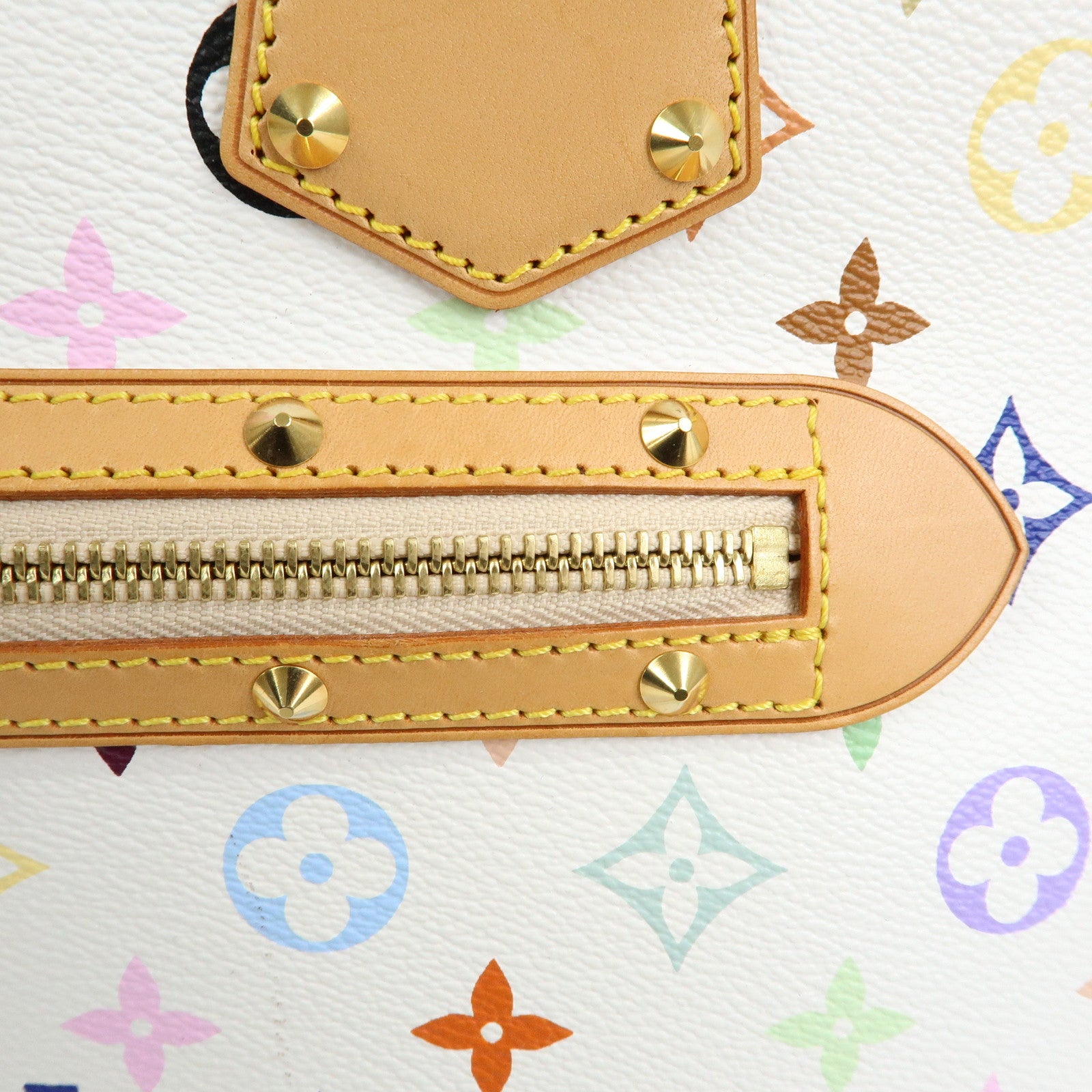 Louis Vuitton Monogram Multicolor Alma PM Hand Bag Blanc M92647