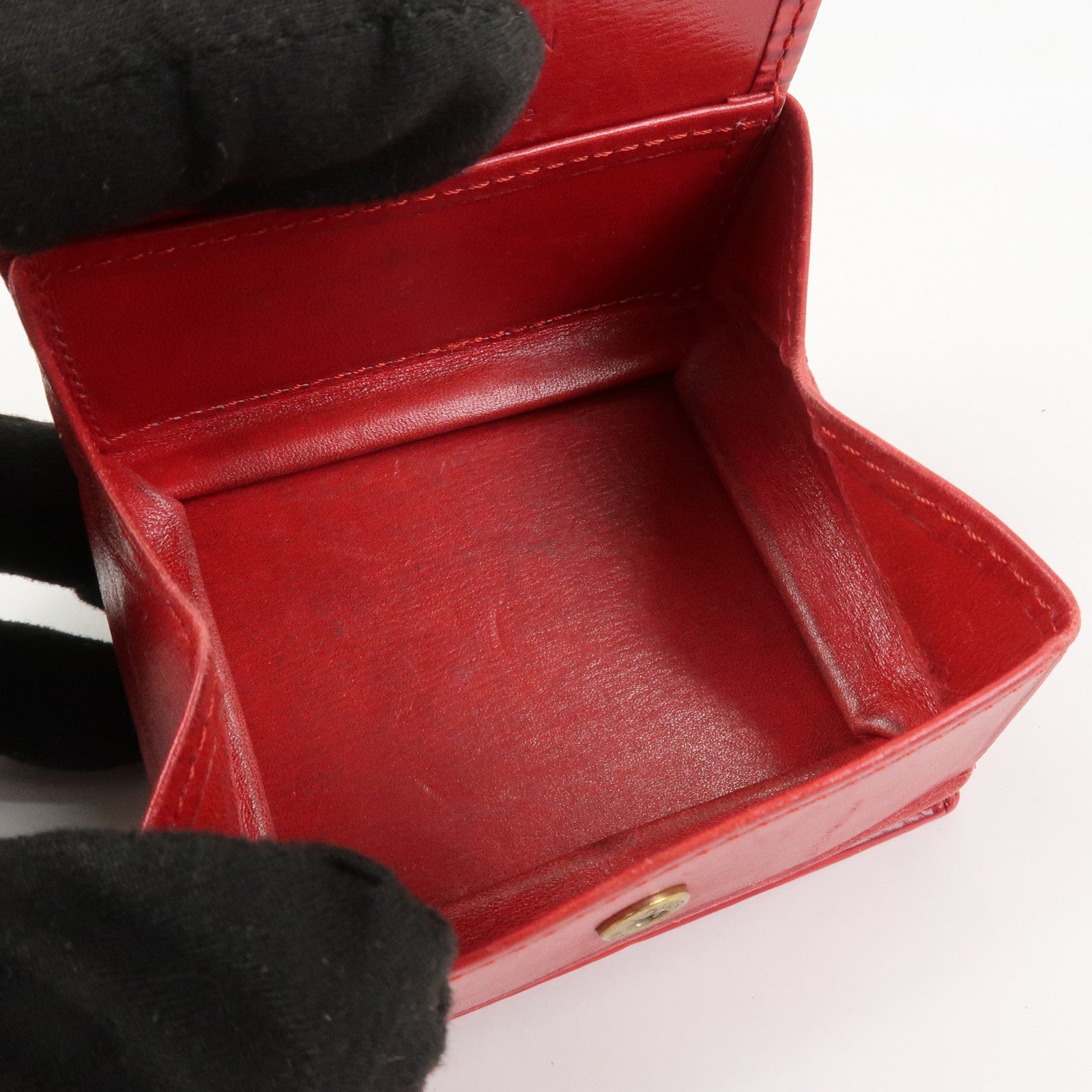 Louis Vuitton Epi Leather Porte Monnaie Boite Castilian Red M63697