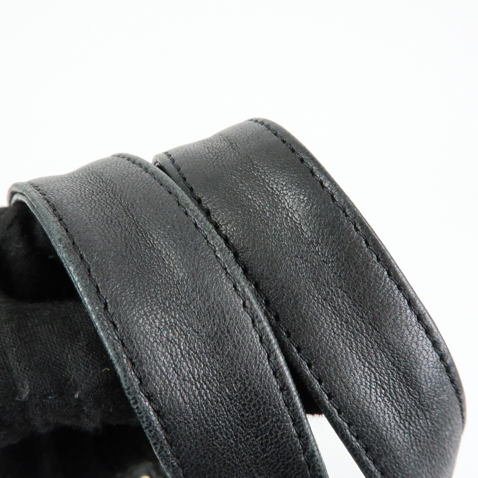 Chloe See by Chloe Leather Tote Bag Hand Bag Shoulder Bag Black