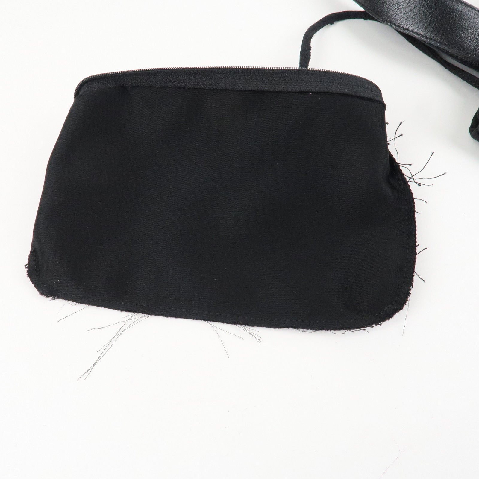 BVLGARI Logo Mania Canvas Leather Tote Bag Hand Bag Black Silver HDW Used