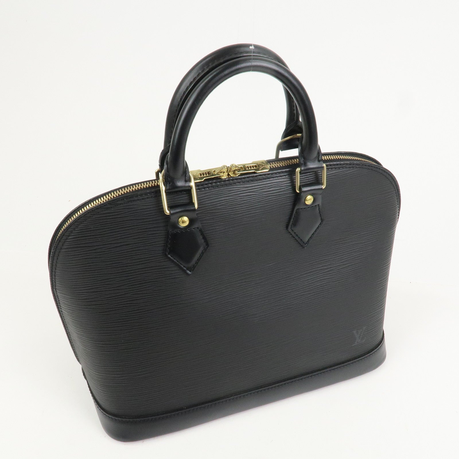 Louis Vuitton Epi Leather Alma PM Hand Bag Noir Black M52802