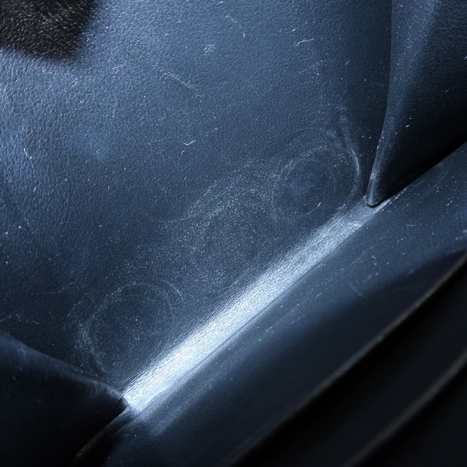 CELINE Leather Round Zippy Compact Wallet Brown Used