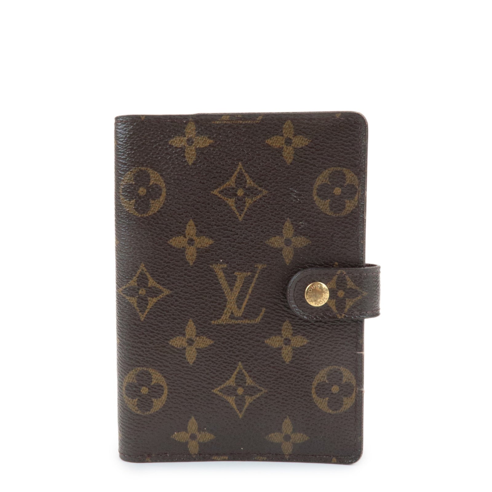Louis Vuitton Monogram Agenda PM Planner Cover Brown R20005