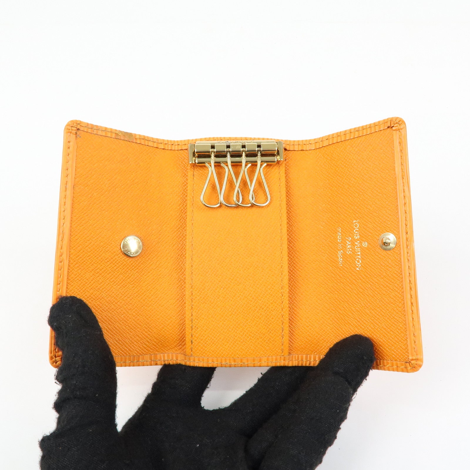 Louis Vuitton Epi Multicles 4 Key Case Key Holder Mandarin M6382H