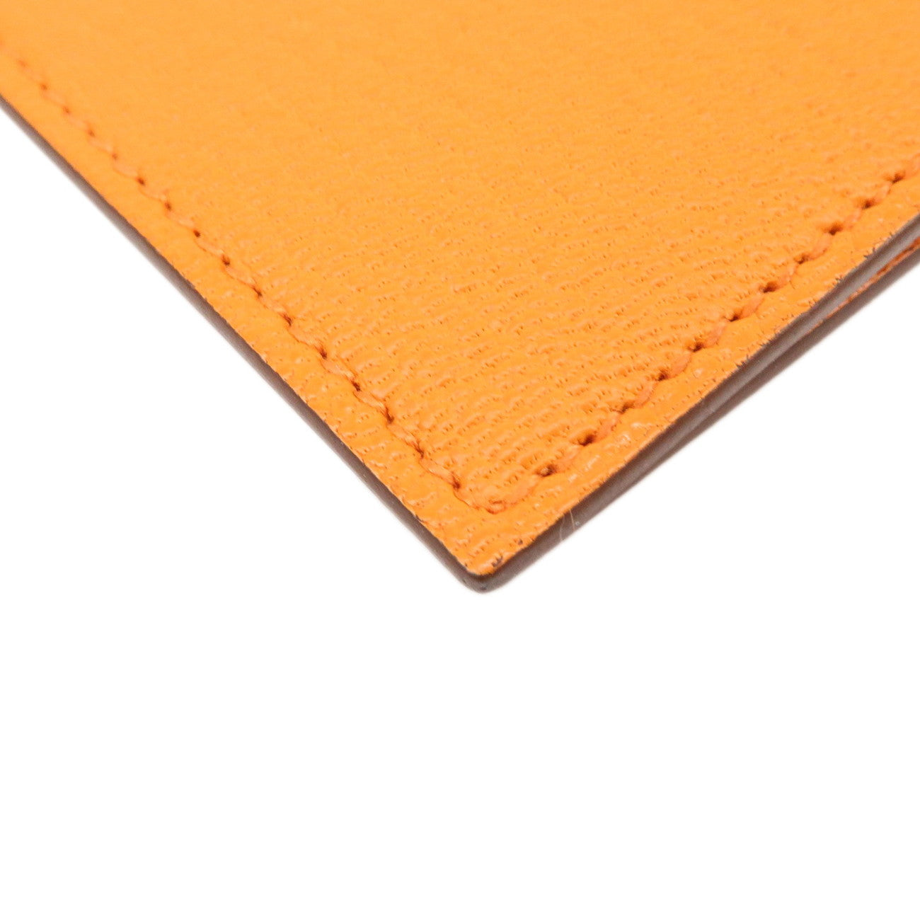 HERMES Leather N Stamped Agenda Mini Planner Cover Orange