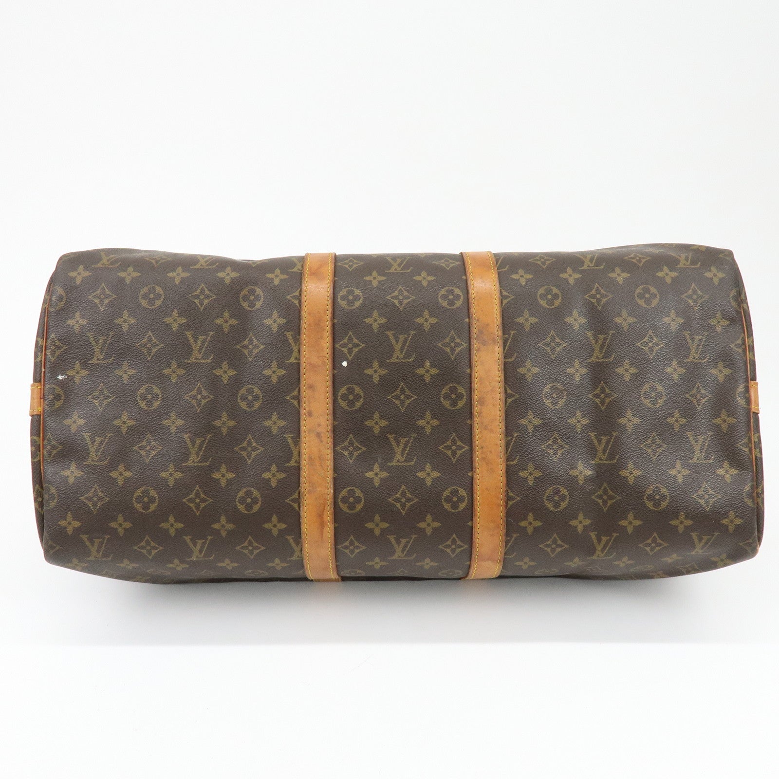 Louis Vuitton Monogram Keep All Bandouliere 55 Boston Bag M41414