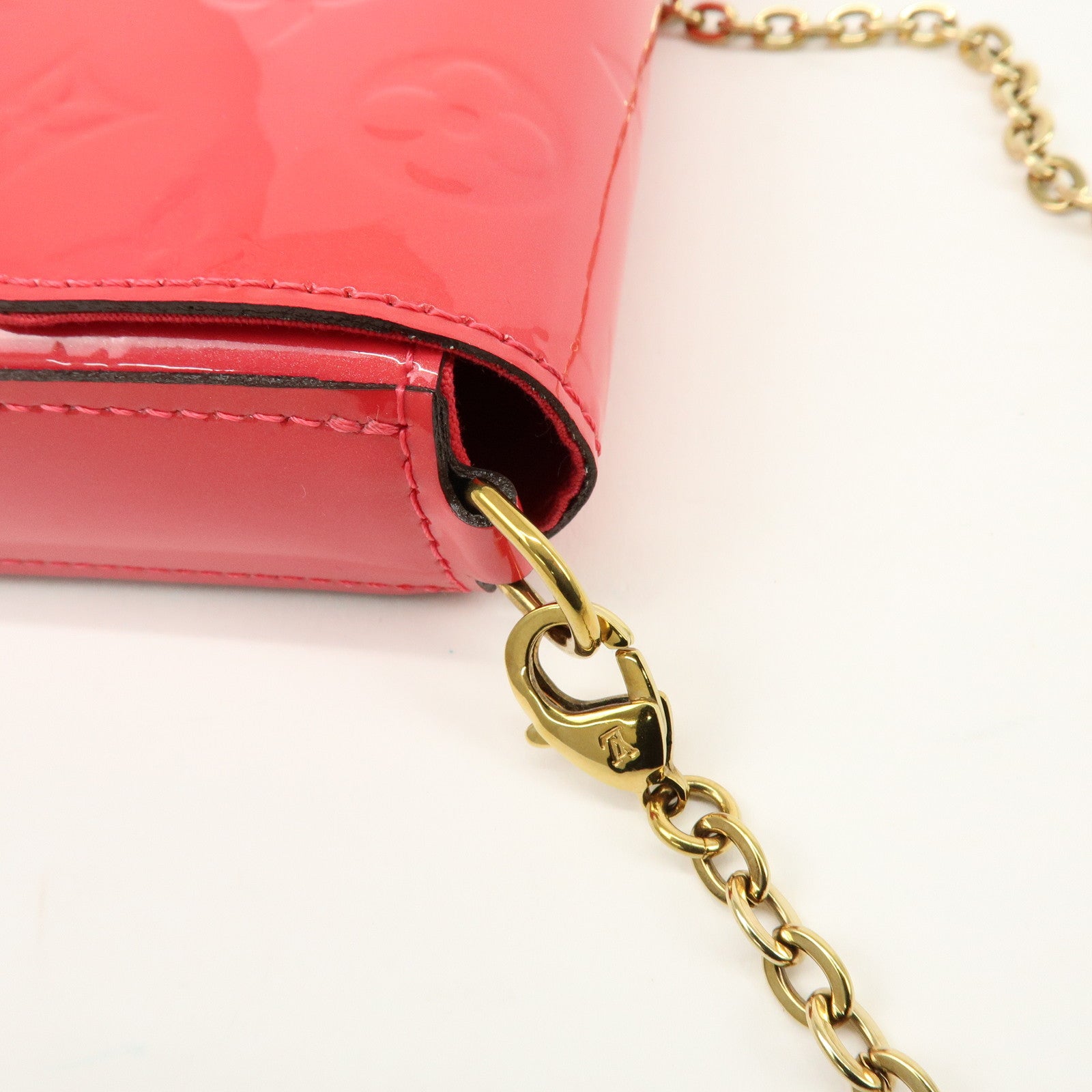 Louis Vuitton Monogram Vernis Leather Pochette Felicie Pink M61787