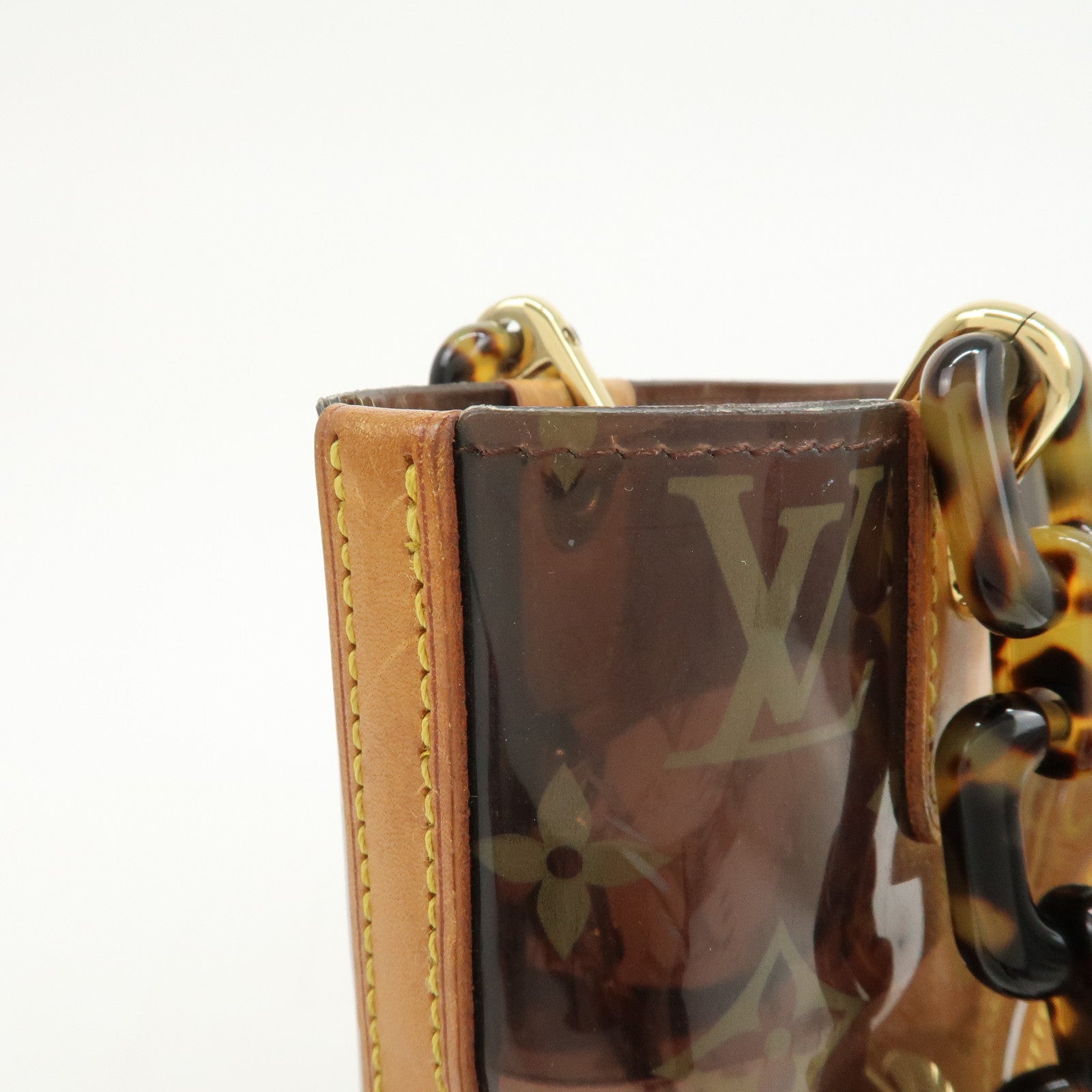 Louis Vuitton Monogram Cabas Ambre PM Vinyl Tote Bag Brown M92502