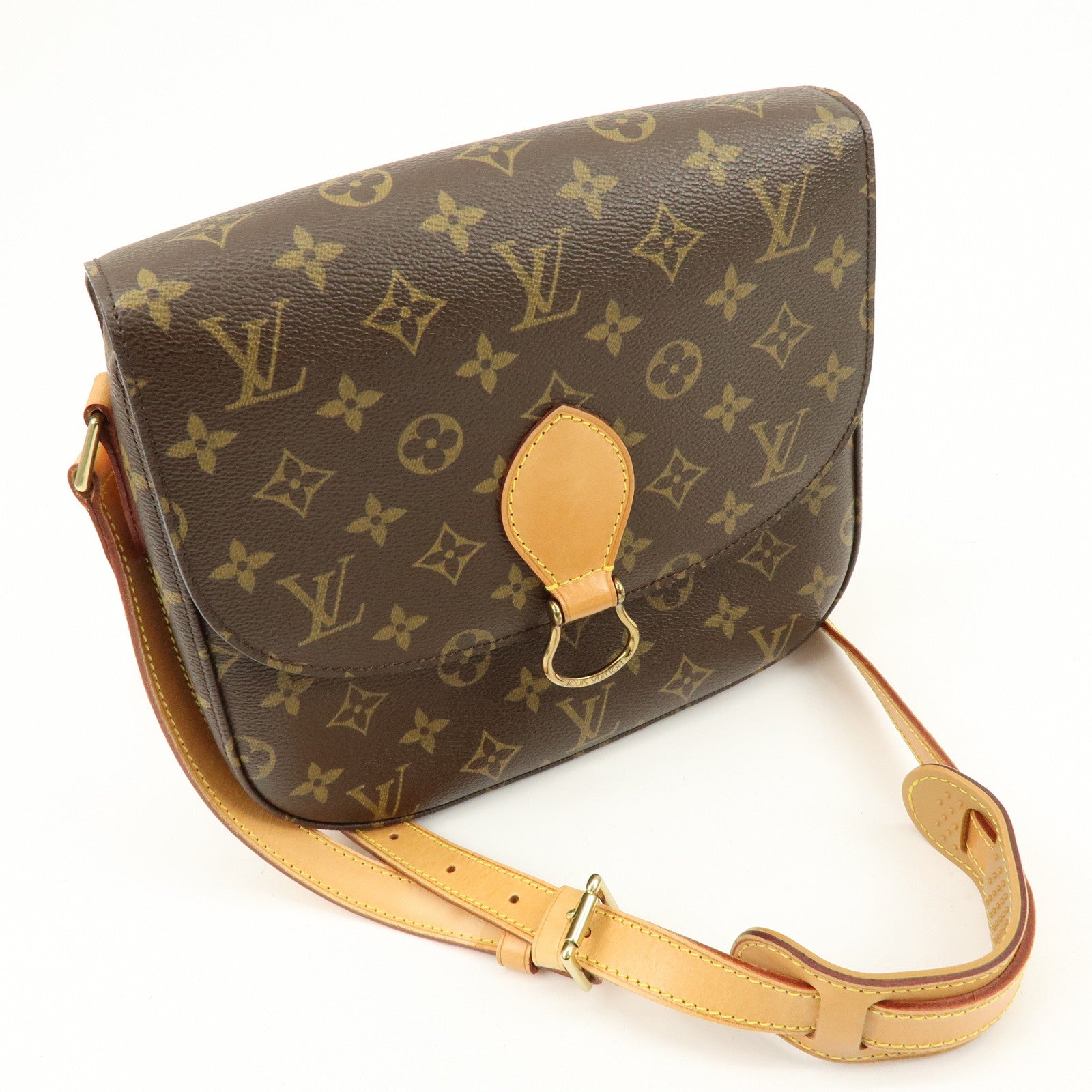 Louis Vuitton Monogram Saint Cloud GM Shoulder Bag Brown M51242