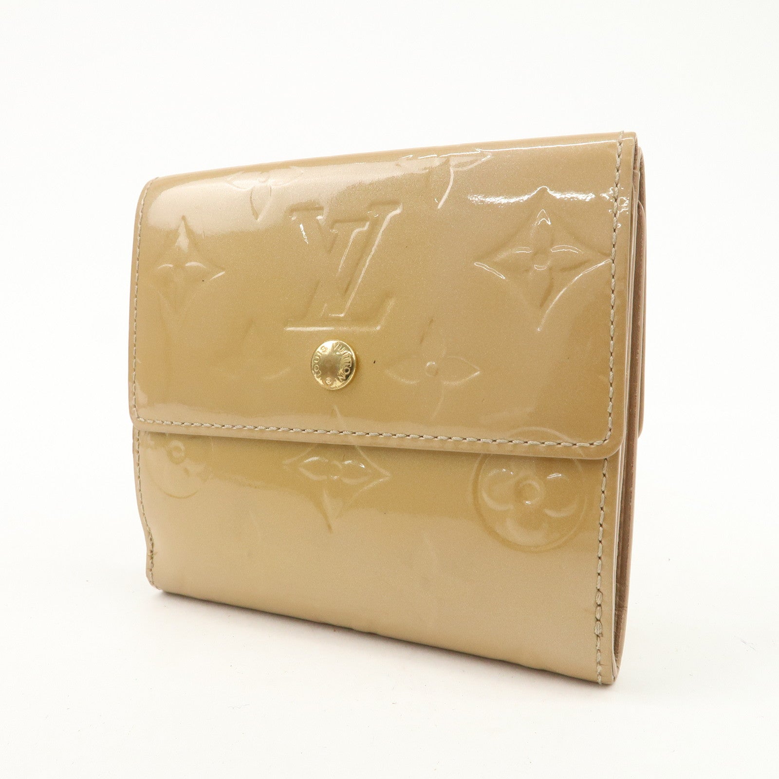 Louis Vuitton Epi Vernis Set Of 2 Leather Bi-fold Wallet Beige Lila Used