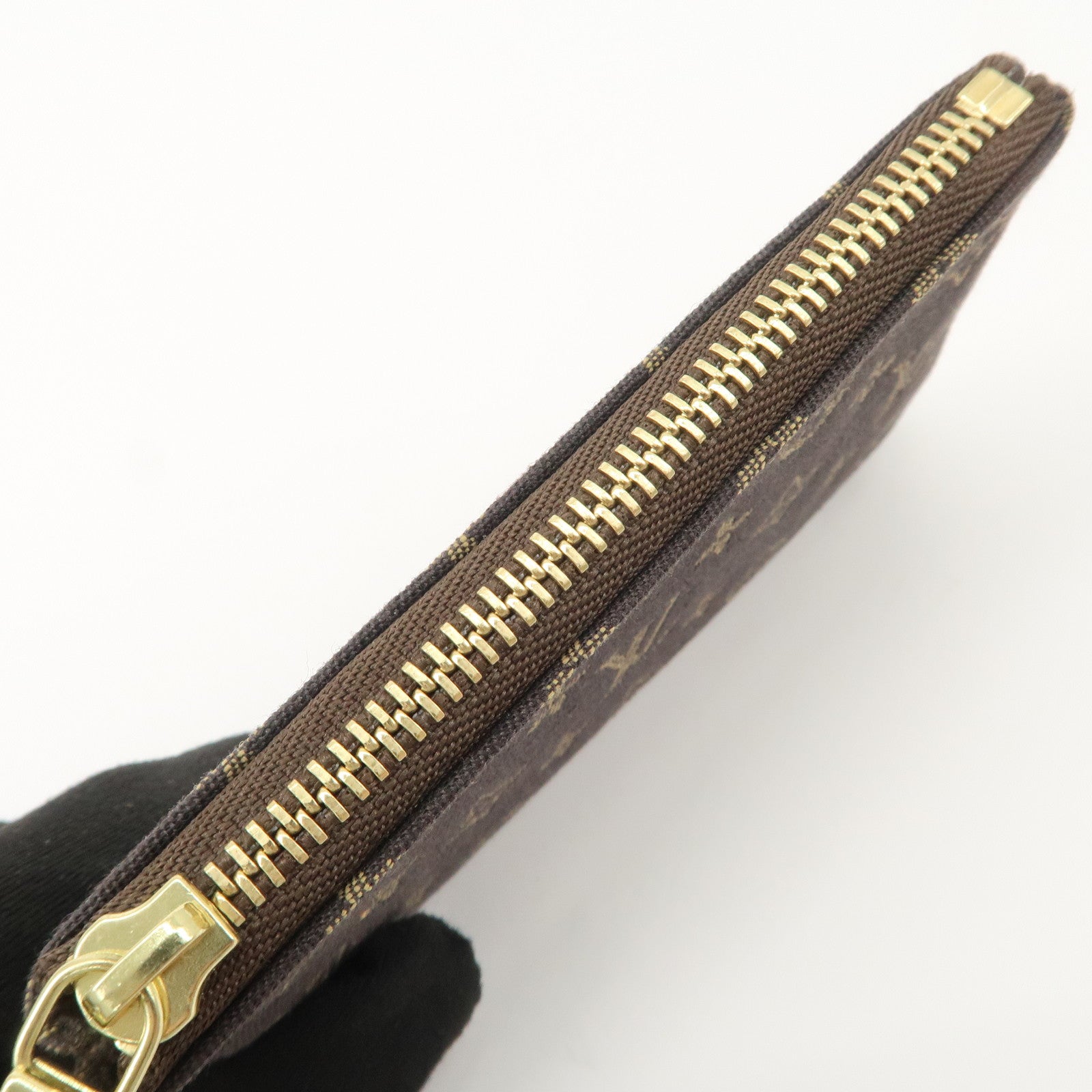 Louis Vuitton Monogram Mini Lin Pochette Cles Coin Case M95230