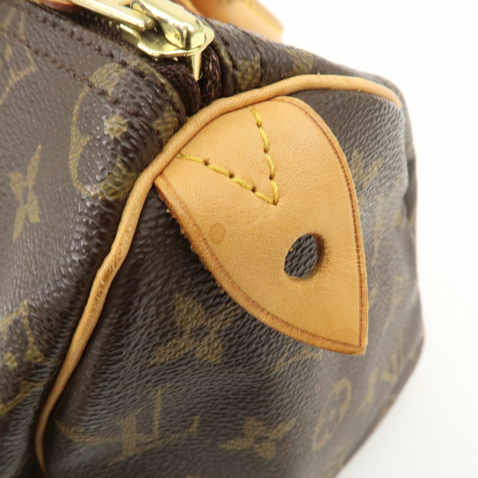 Louis Vuitton Monogram Speedy 25 Boston Bag Hand Bag Brown M41528