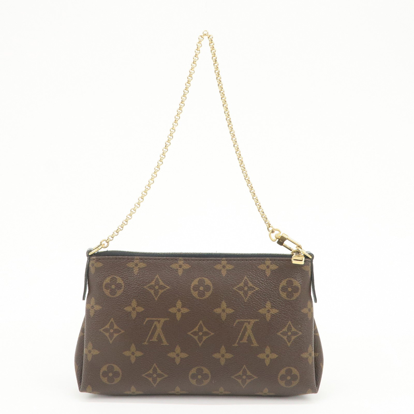 Louis Vuitton Monogram Pallas Clutch 2Way Shoulder Bag Noir M41639