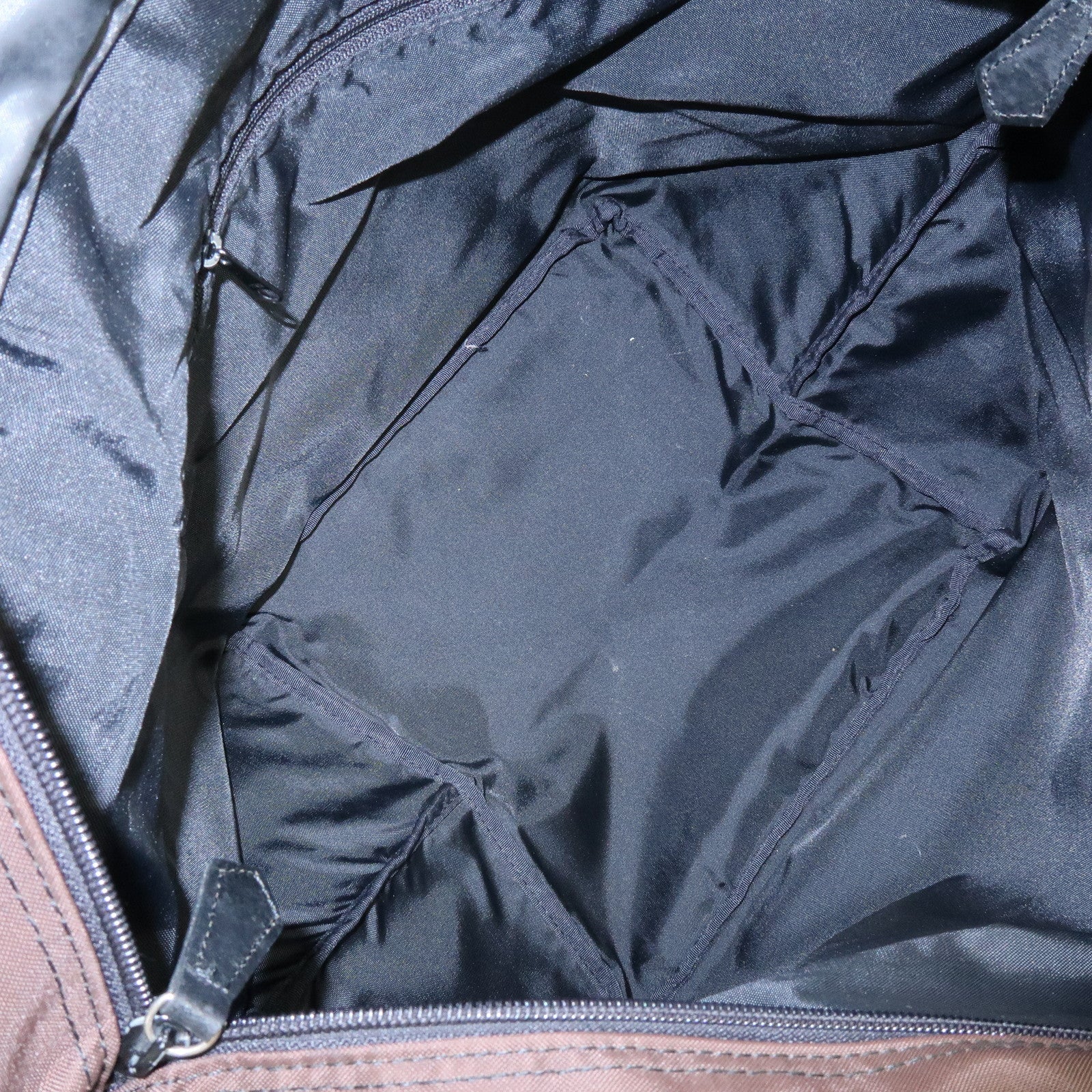 BURBERRY Blue Label Canvas Leather Plaid Tote Bag Hand Bag Brown