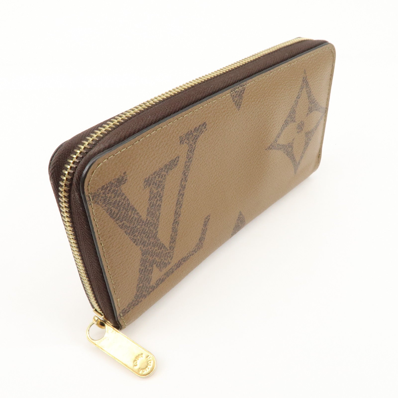Louis Vuitton Giant Monogram Reverse Zippy Wallet Long Wallet M69353 Used