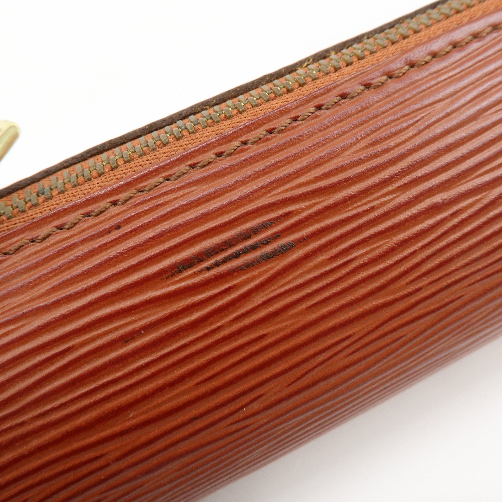 Louis Vuitton Epi Mini Pouch For Soufflot Hand Bag Kenya Brown