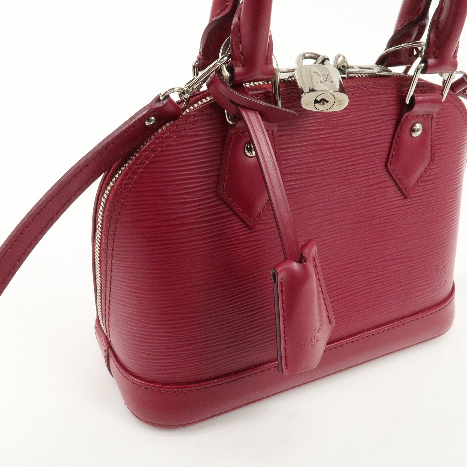 Louis Vuitton Epi Alma BB Hand Bag Shoulder Bag Fuchsia M40851